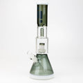 15" Infyniti showerhead percolator with splash guard glass bong