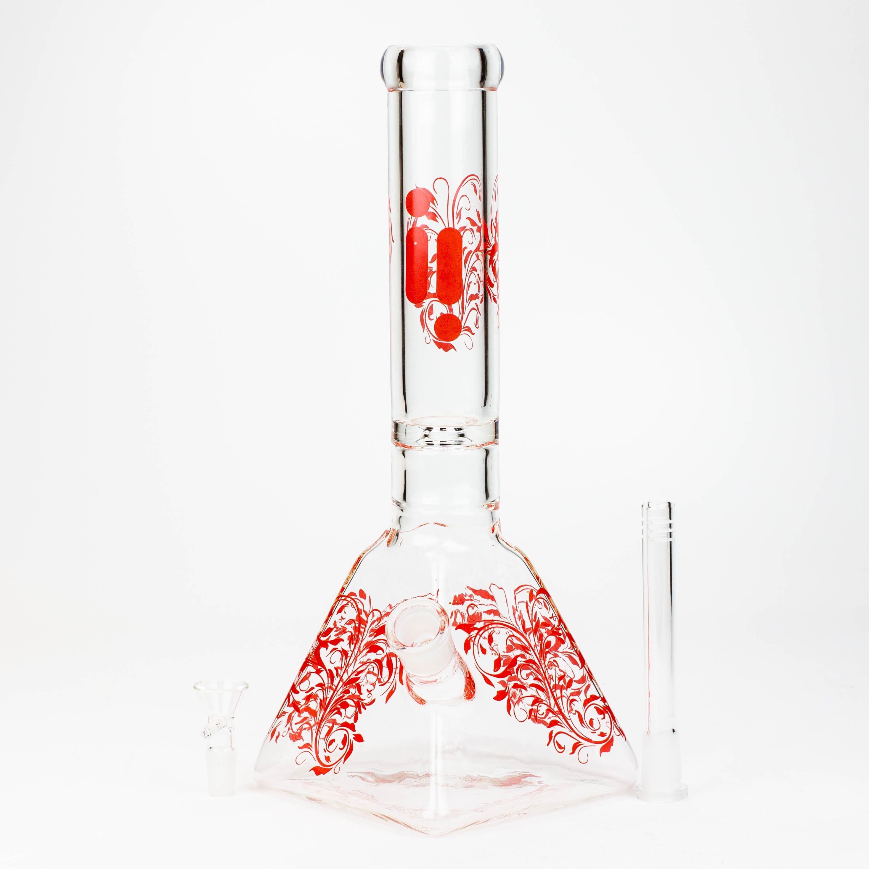 13" Infyniti 7 mm pyramid beaker bong