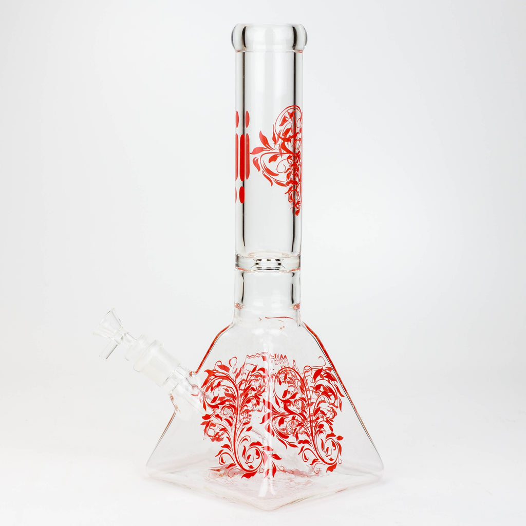 13" Infyniti 7 mm pyramid beaker bong