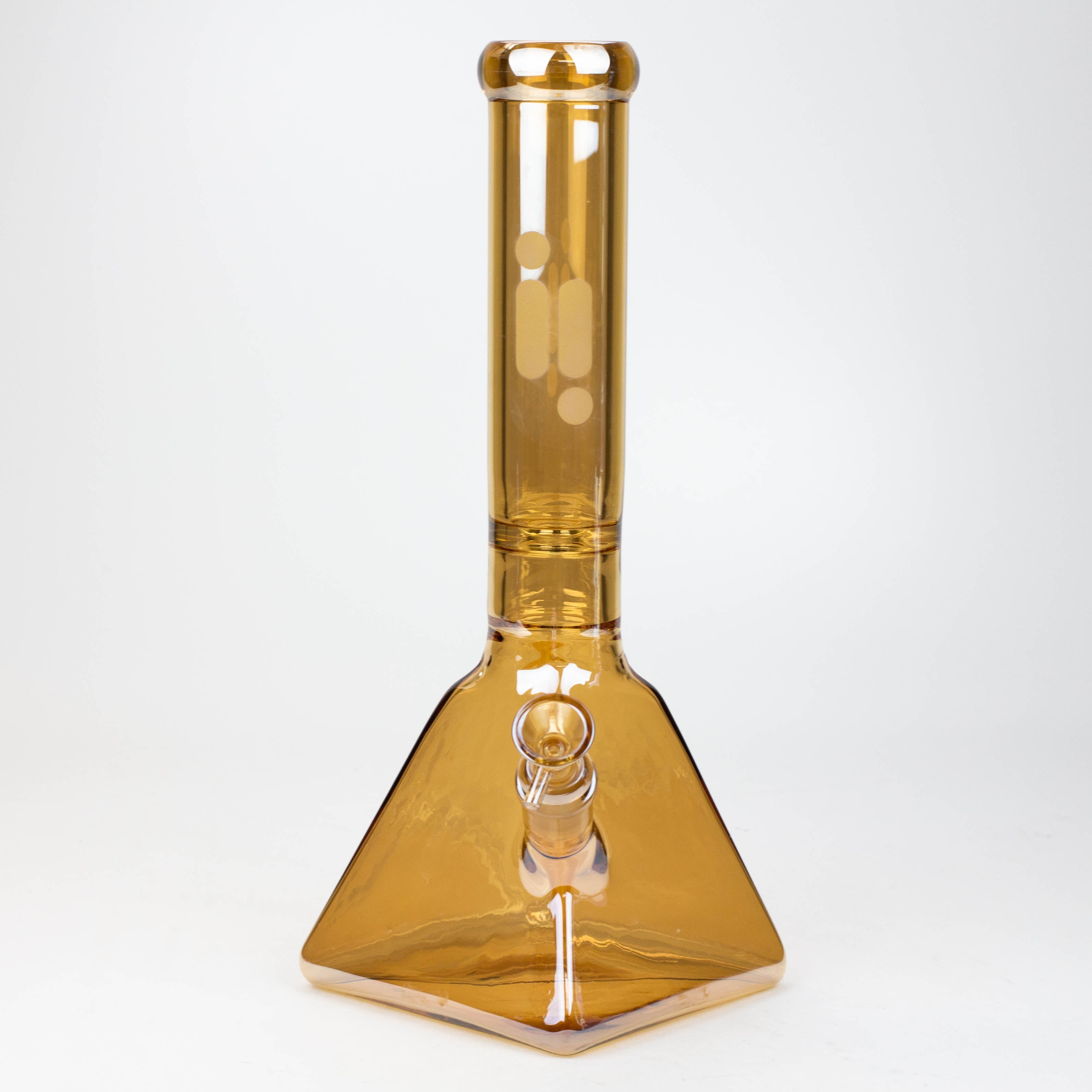 13" Infyniti 7 mm electroplated glass pyramid base bong
