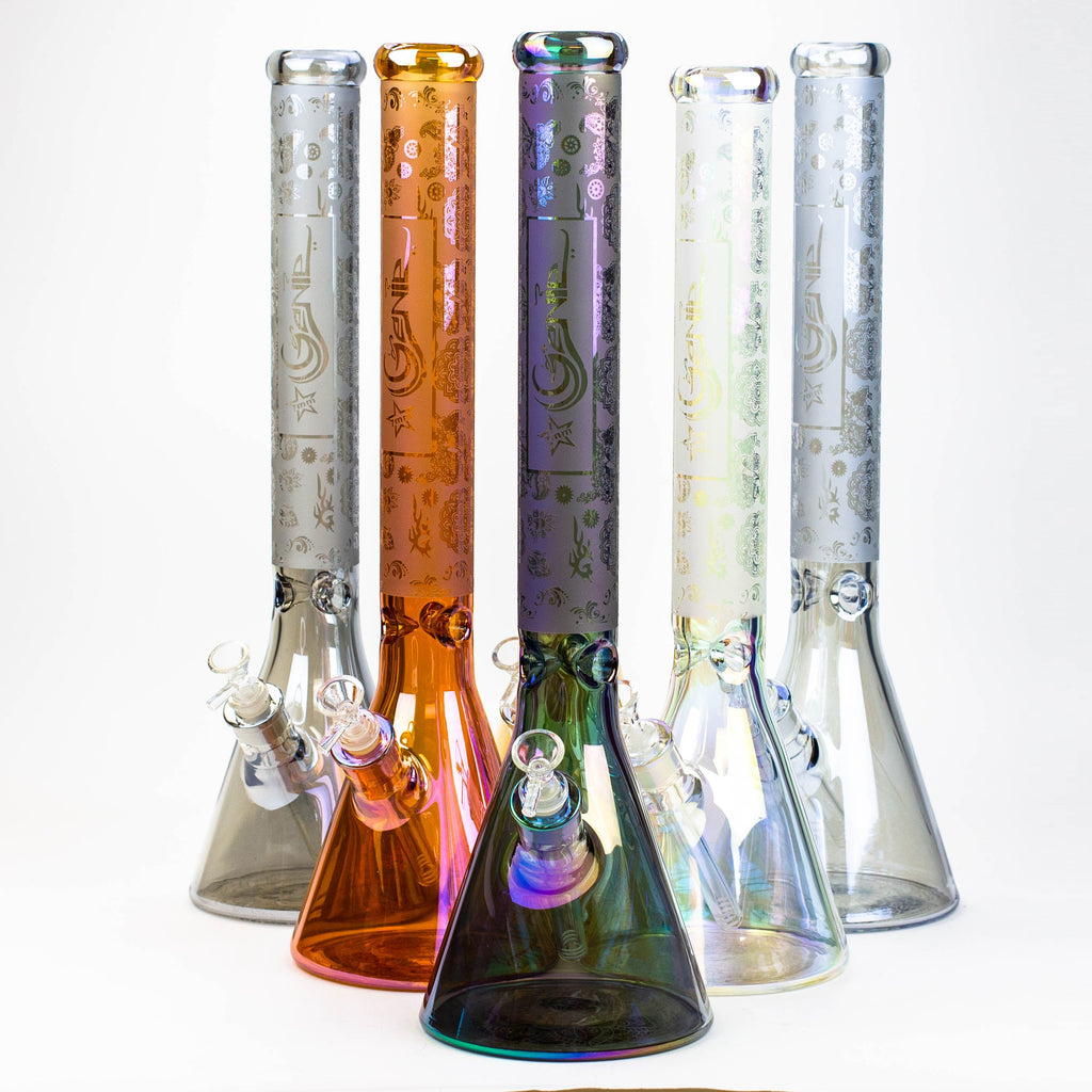 19" GENIE / 7 mm / Electroplated glass beaker bong