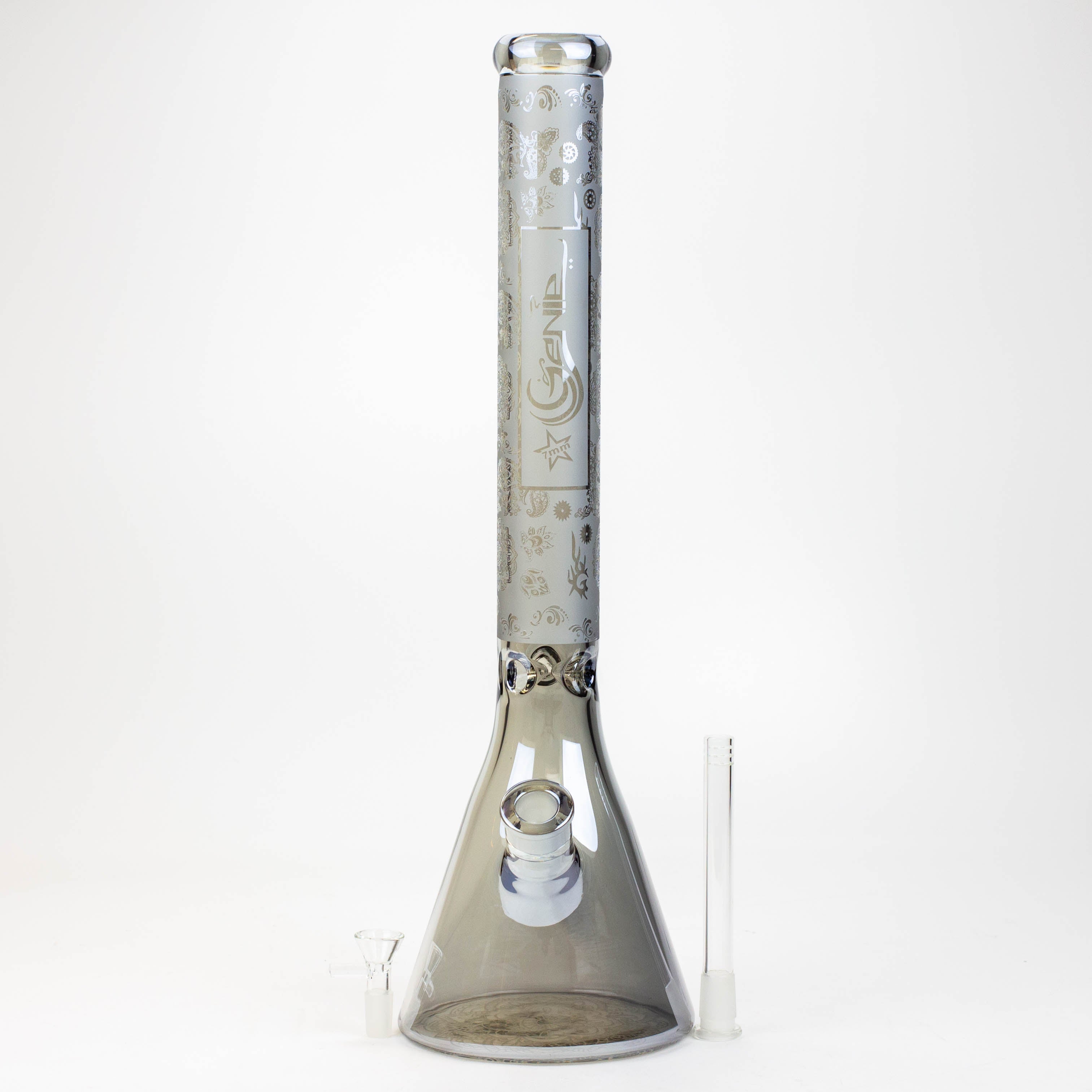 19" GENIE / 7 mm / Electroplated glass beaker bong