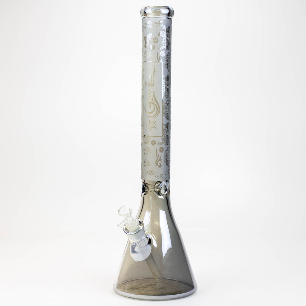 19" GENIE / 7 mm / Electroplated glass beaker bong