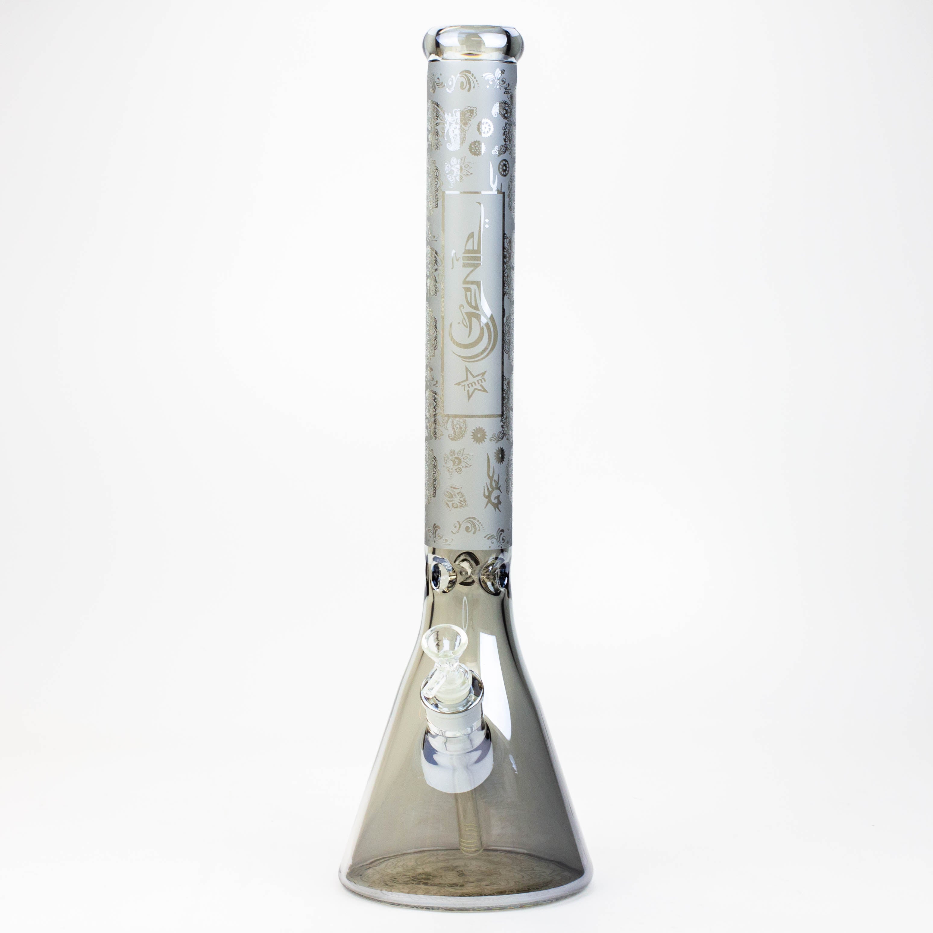 19" GENIE / 7 mm / Electroplated glass beaker bong