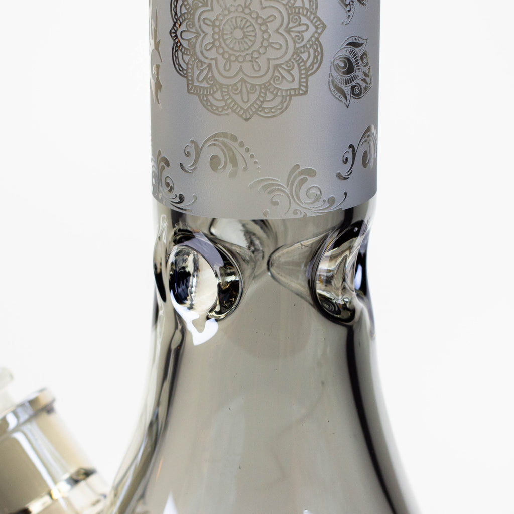 19" GENIE / 7 mm / Electroplated glass beaker bong