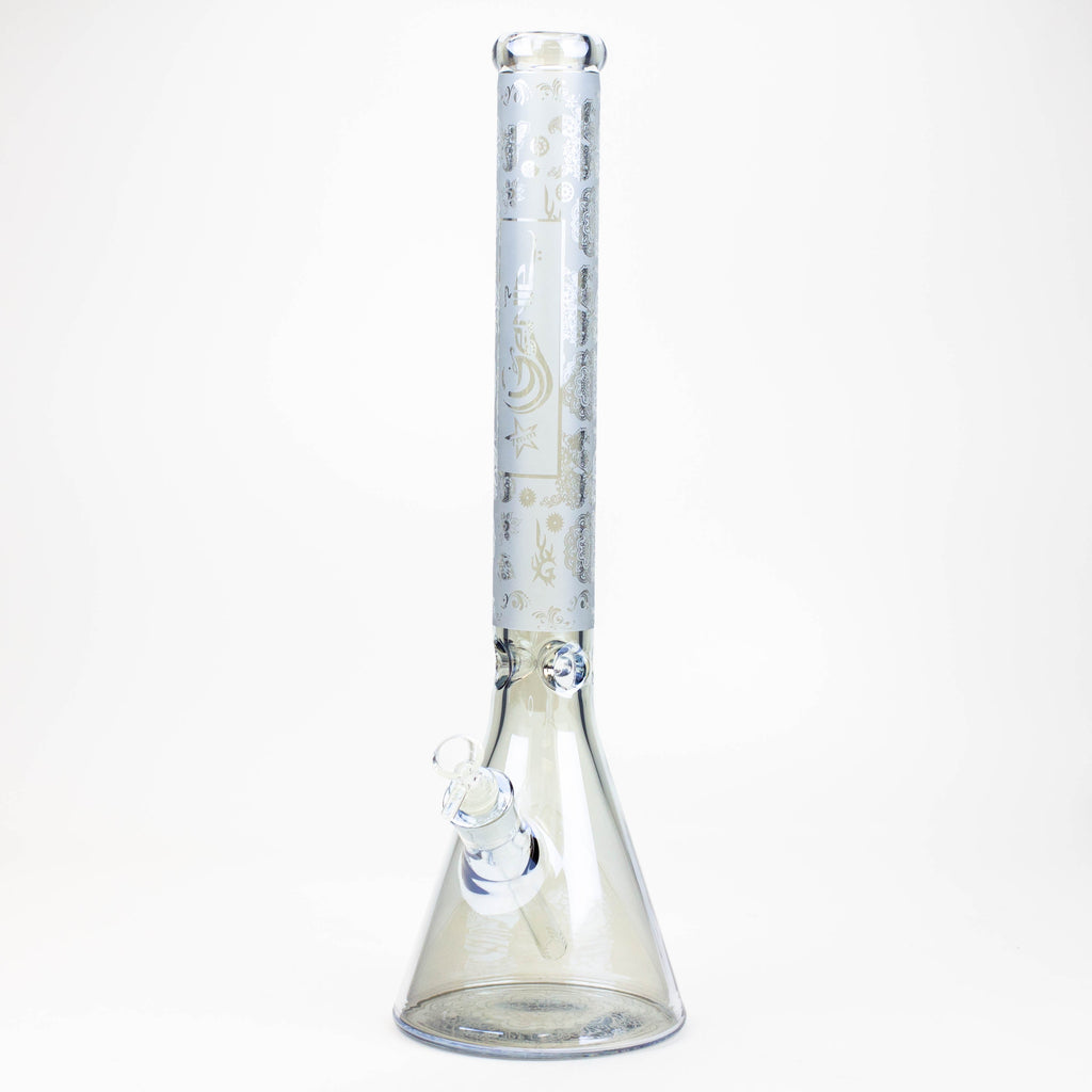 19" GENIE / 7 mm / Electroplated glass beaker bong