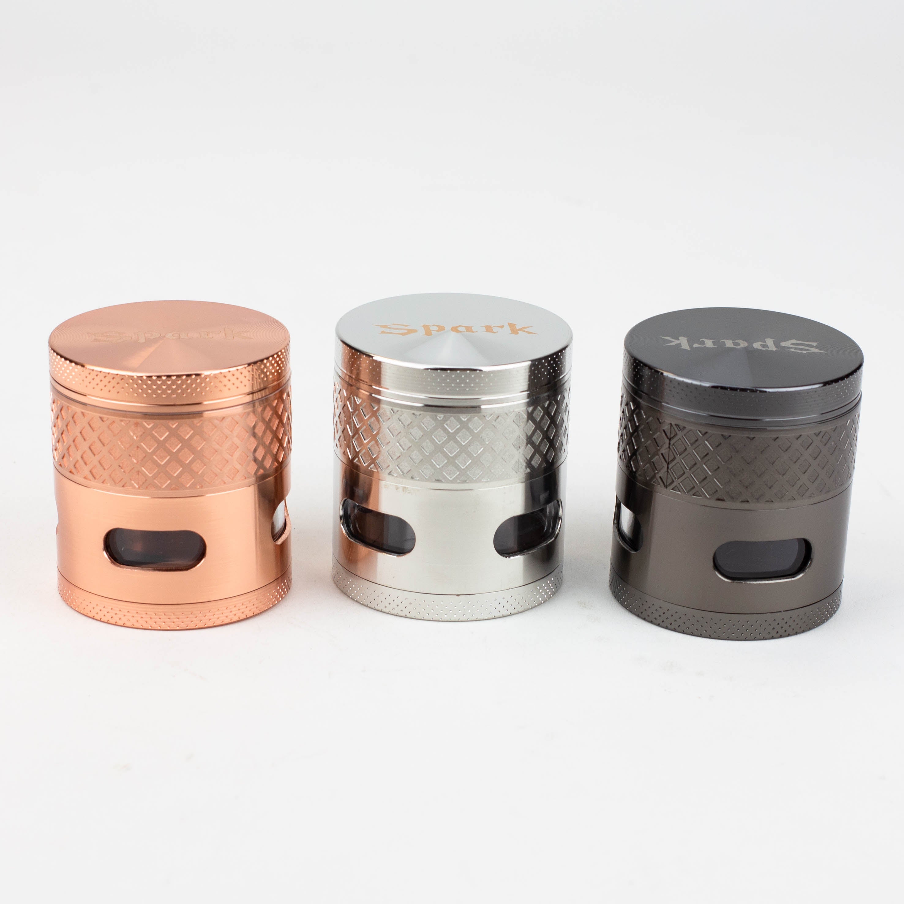 SPARK 4 Parts grinder with side window