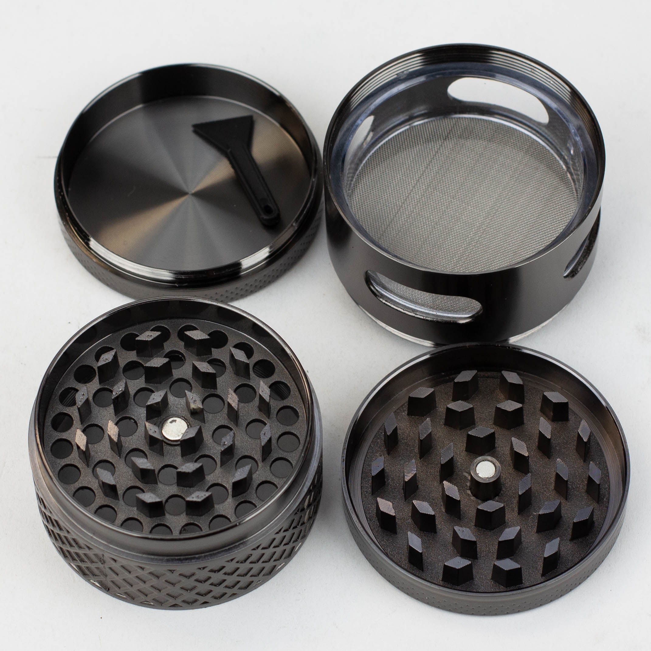 SPARK 4 Parts grinder with side window