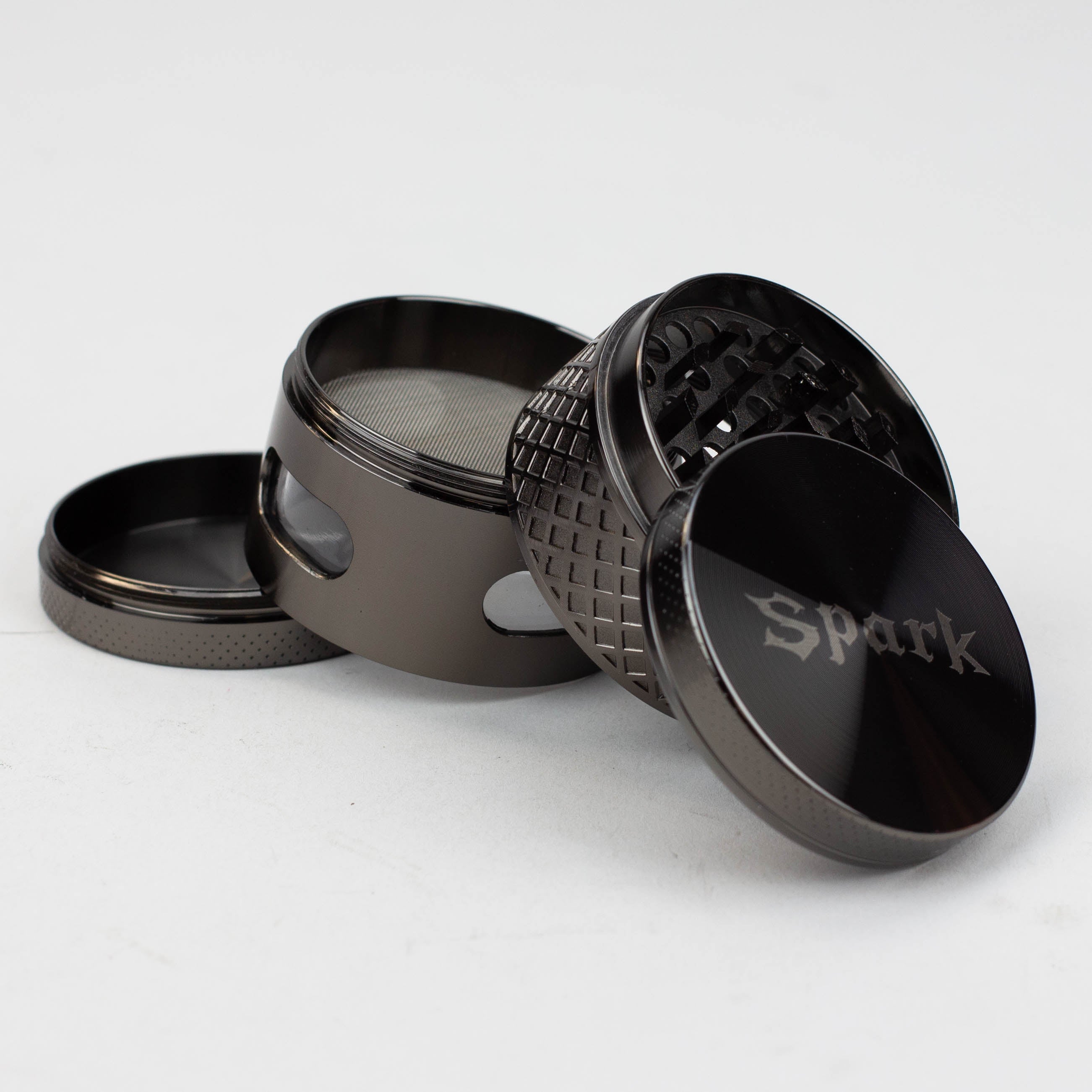 SPARK 4 Parts grinder with side window