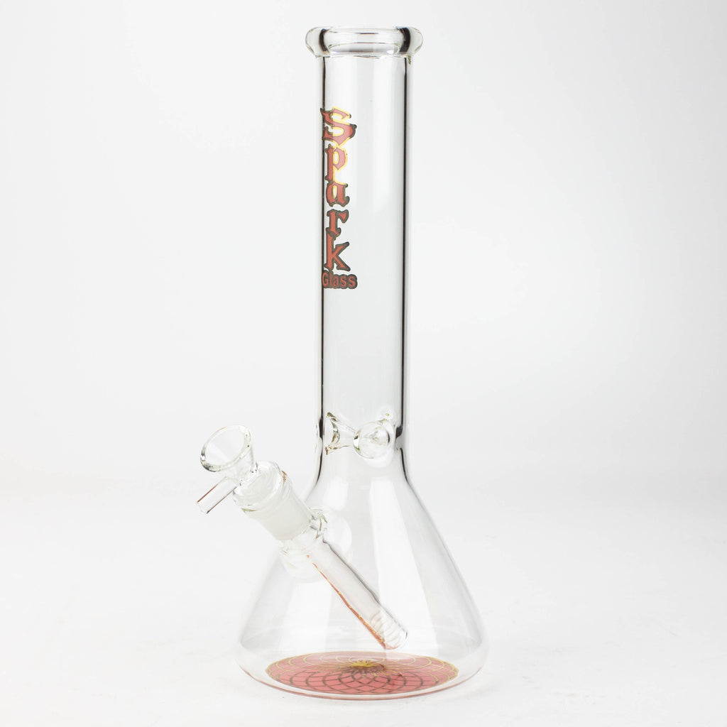 12" SPARK beaker glass water bong