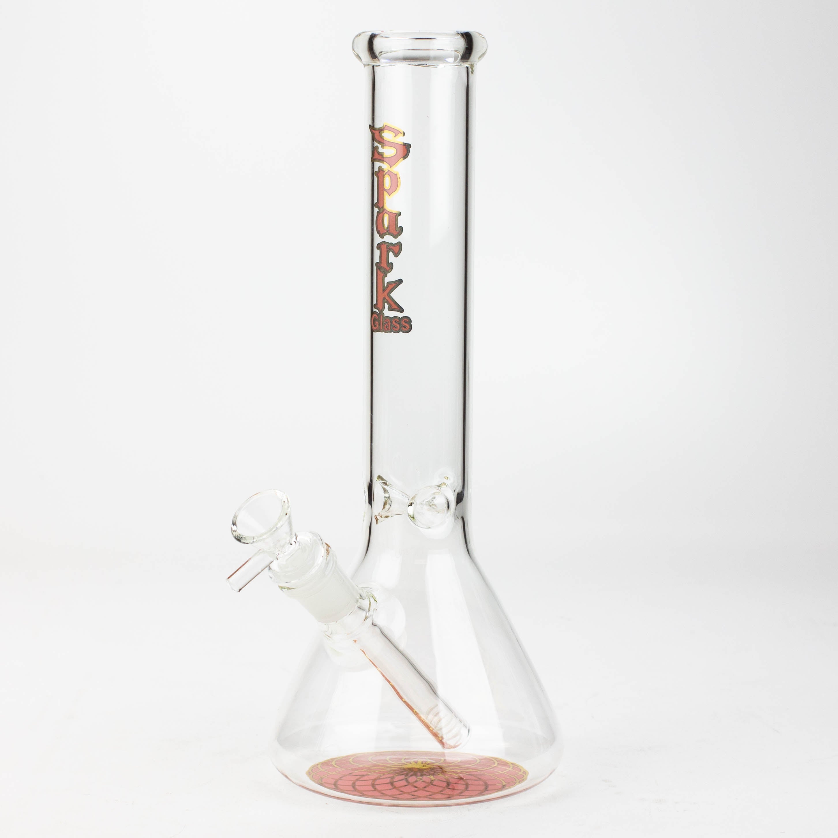 12" SPARK beaker glass water bong