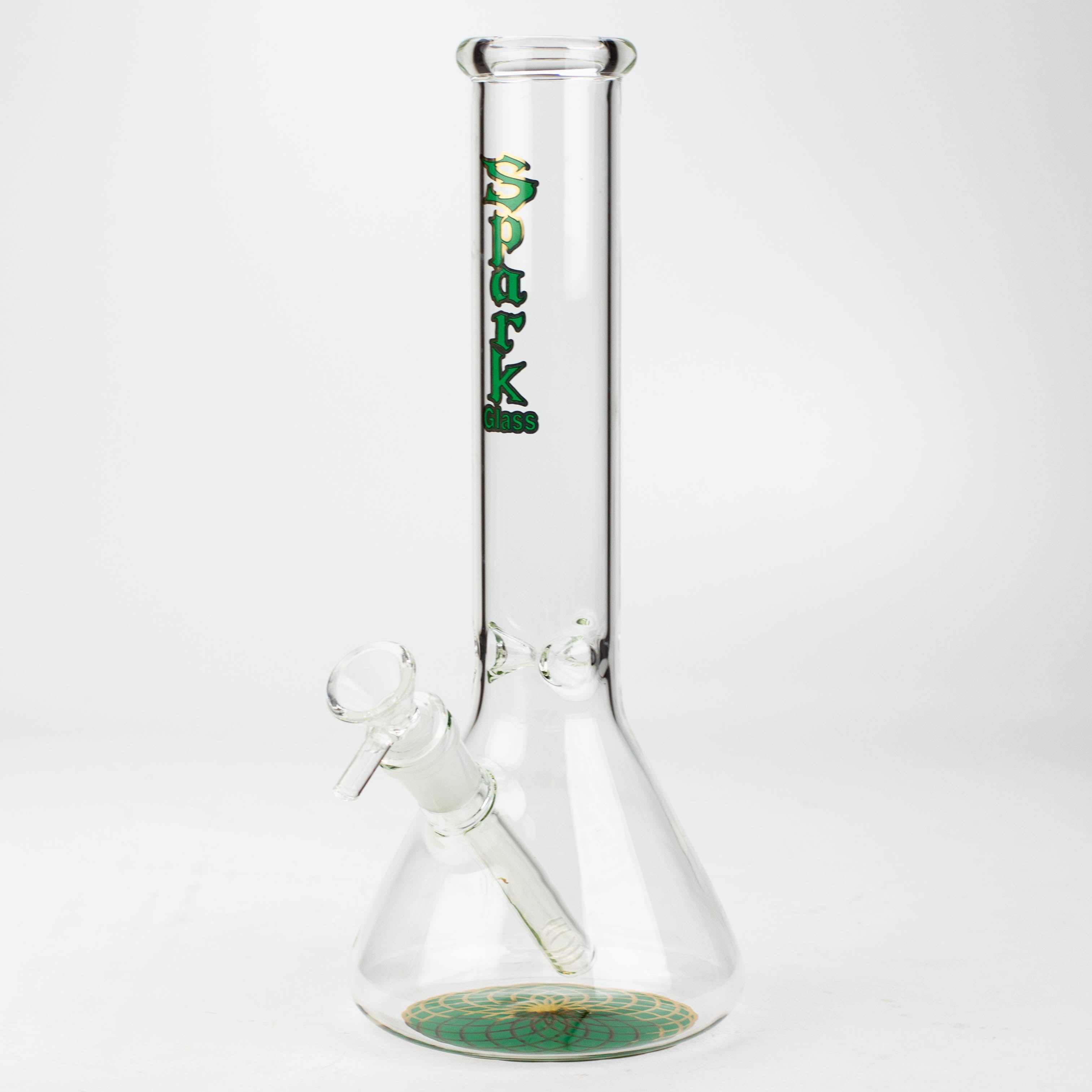 12" SPARK beaker glass water bong