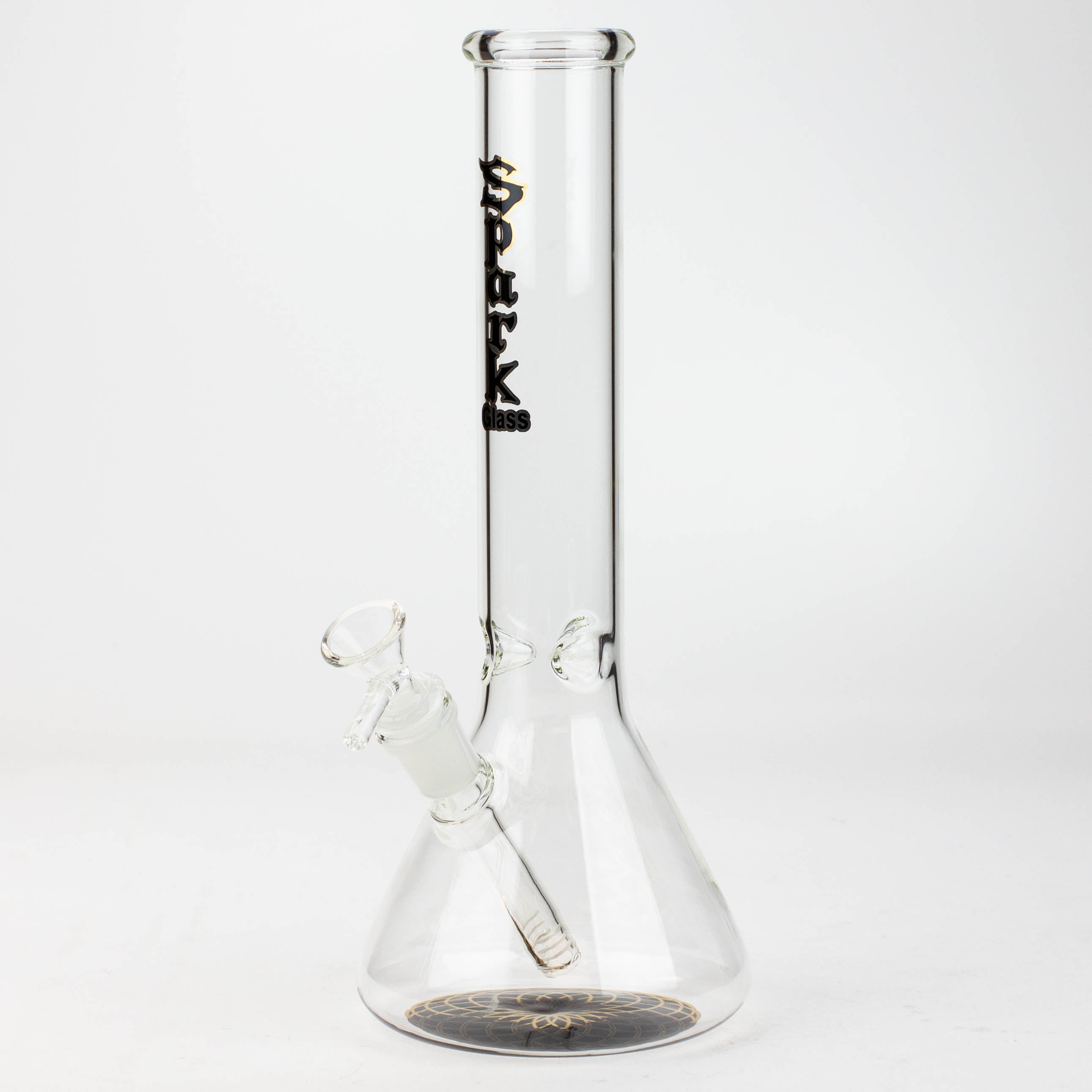 12" SPARK beaker glass water bong