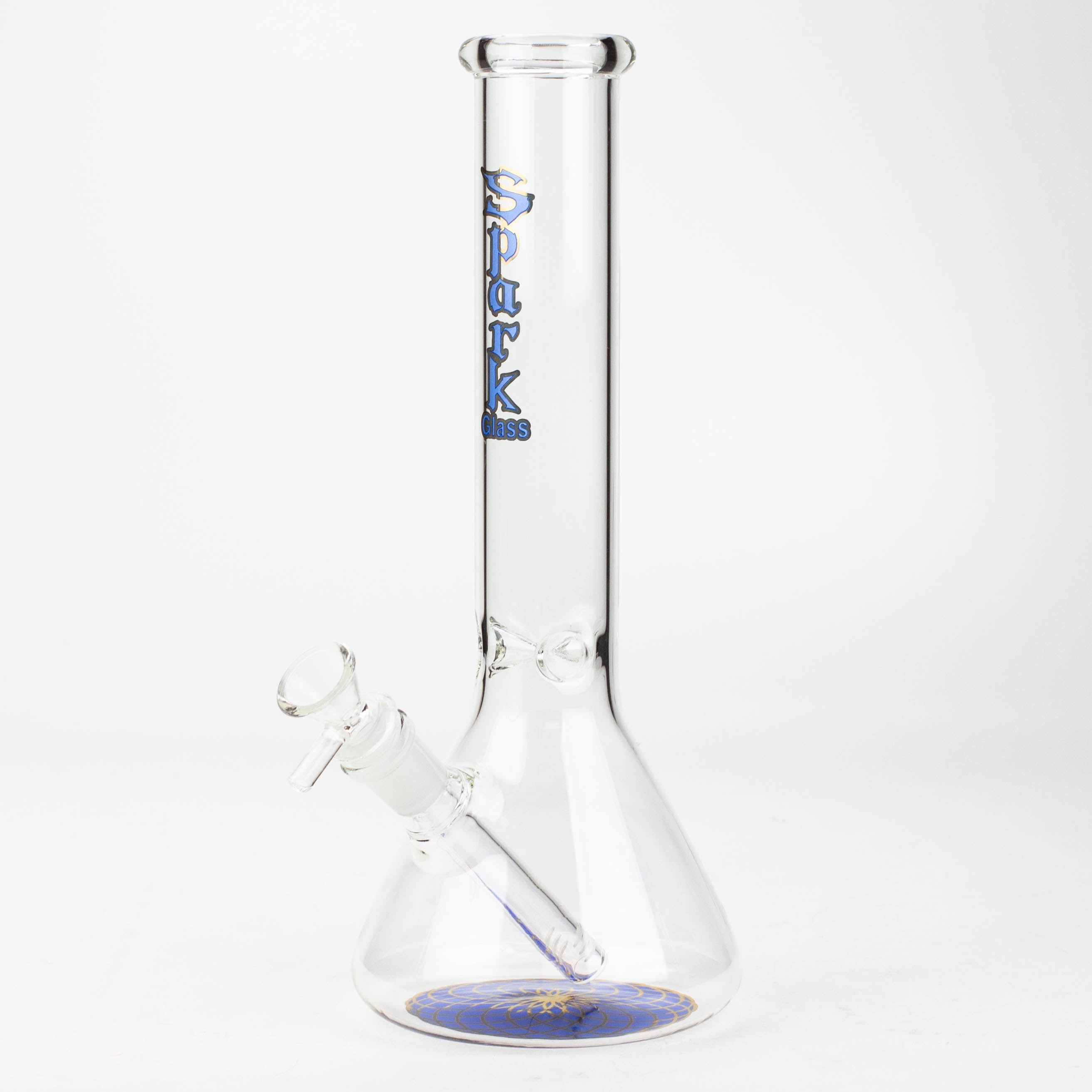 12" SPARK beaker glass water bong
