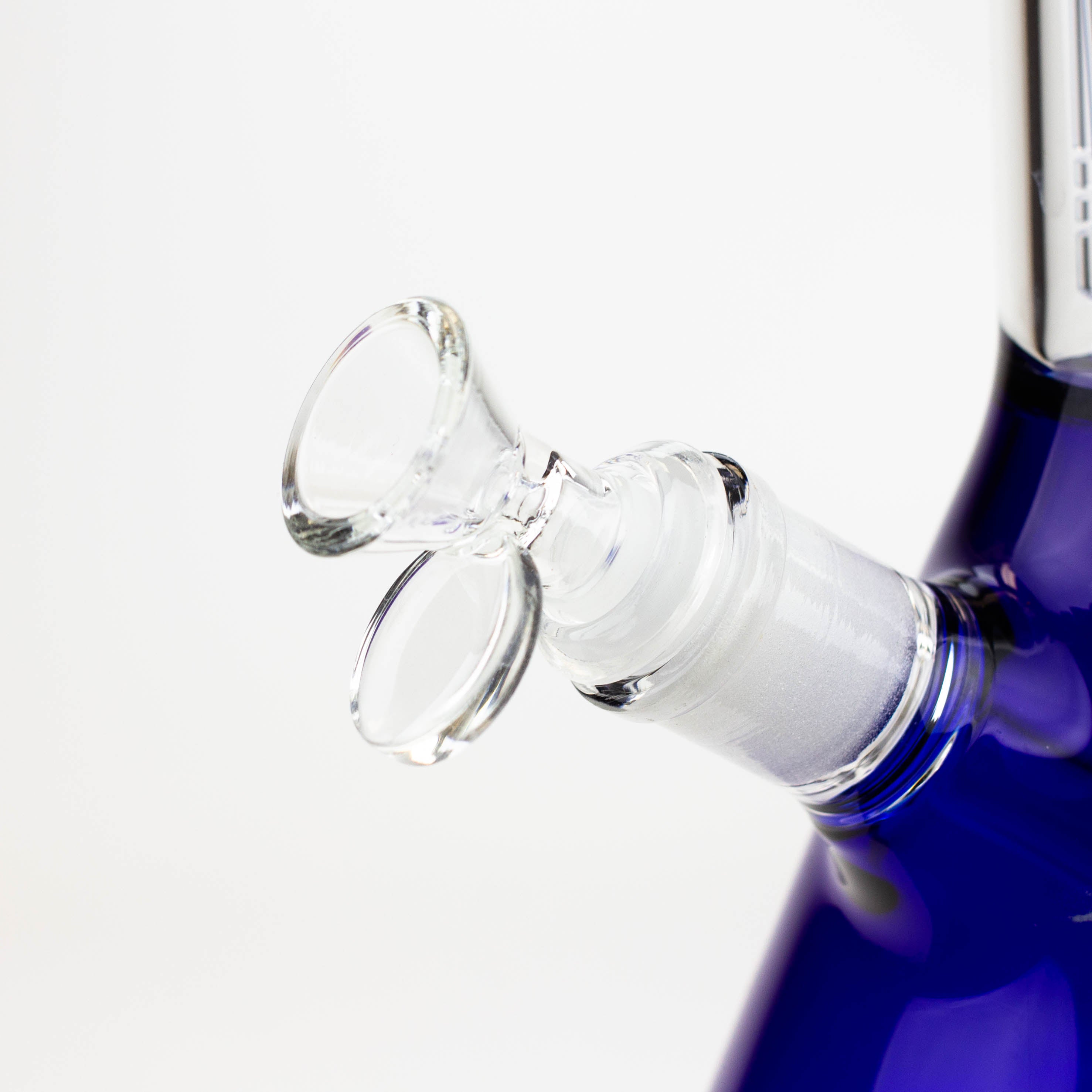 THE TRAGICALLY HIP-15.5" blue glass water pipe with single percolator by Infyniti