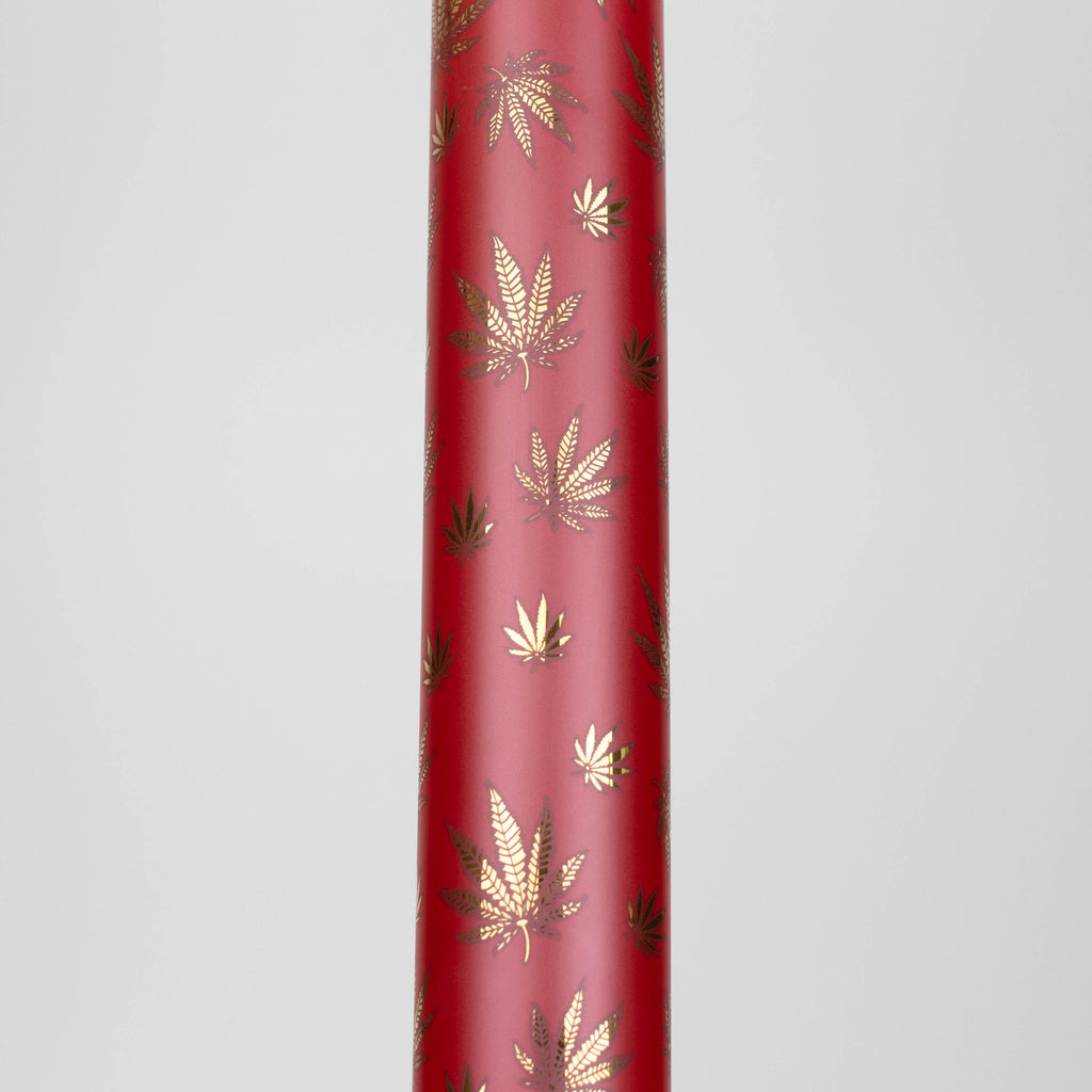 19.5" Gold leaf 9 mm glass water bong