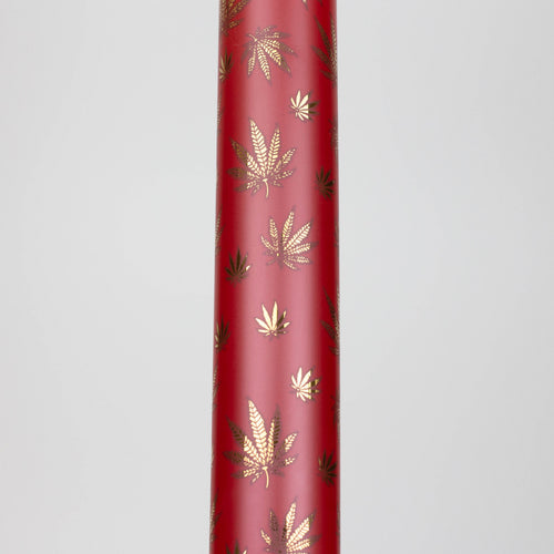 19.5" Gold leaf 9 mm glass water bong