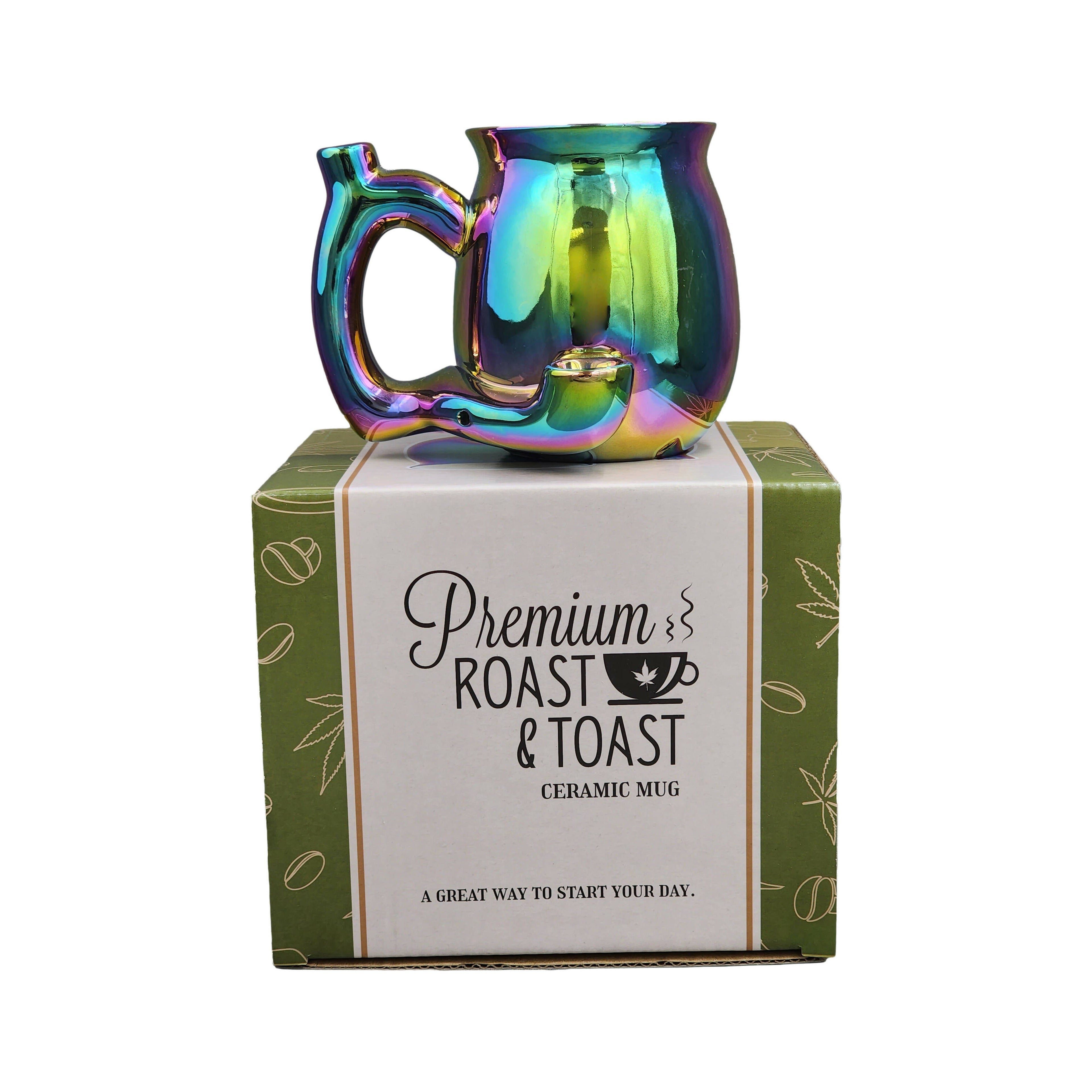 electroplated Iridescent Roast & Toast mug
