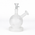 5" Frosted Glass Bubbler