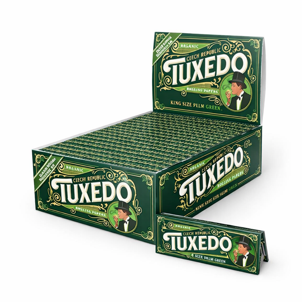 Tuxedo | Organic Hemp Rolling Papers – King Size Slim (Green)