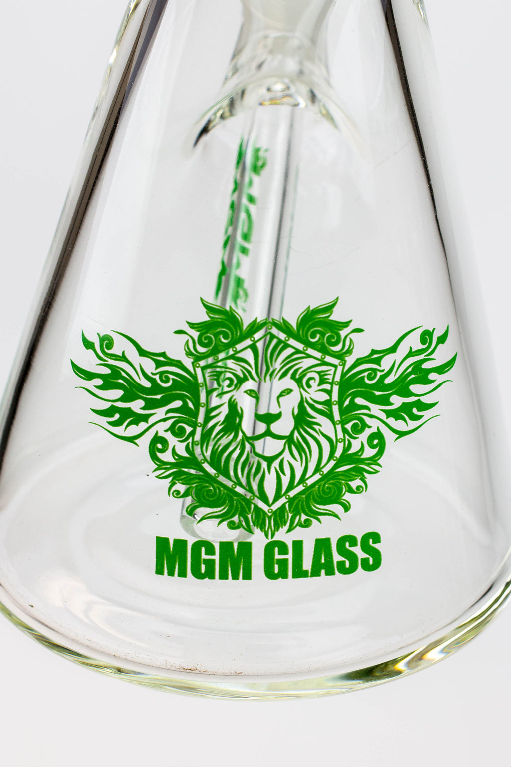 14" glass / 7 mm / beaker glass water bong [A53]