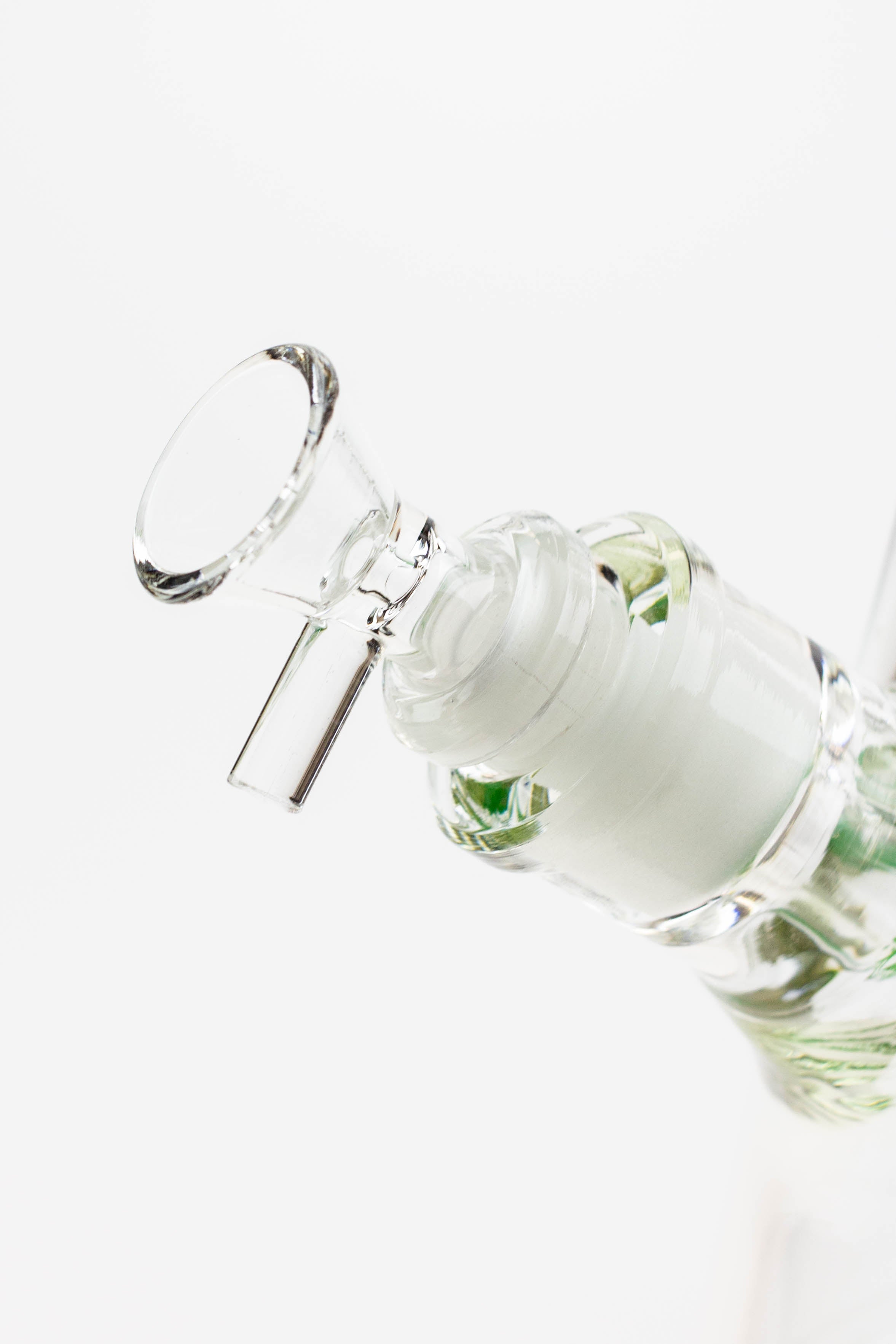 14" glass / 7 mm / beaker glass water bong [A53]