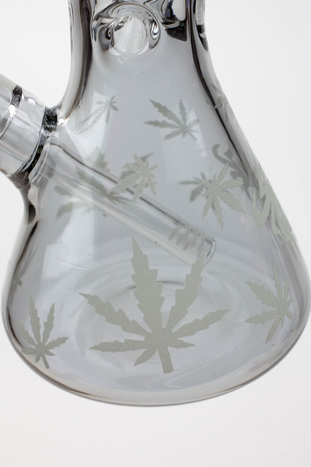14" XTREME Glass / 7 mm / Leaf Electroplated Glass beaker Bong