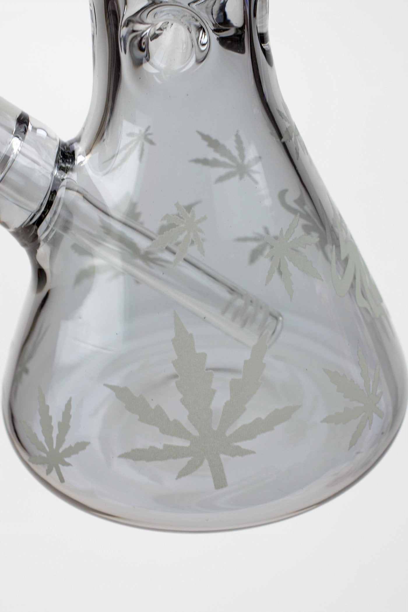 14" XTREME Glass / 7 mm / Leaf Electroplated Glass beaker Bong