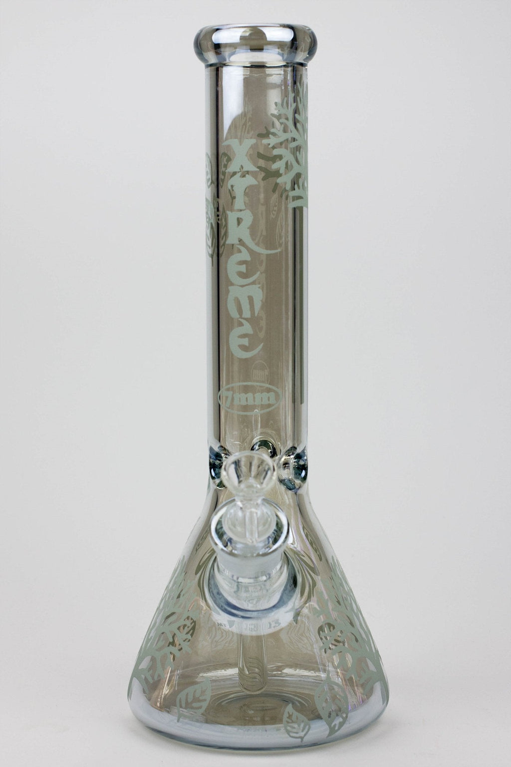 14" XTREME Glass / 7 mm / Tree of life Electroplated Glass beaker Bong