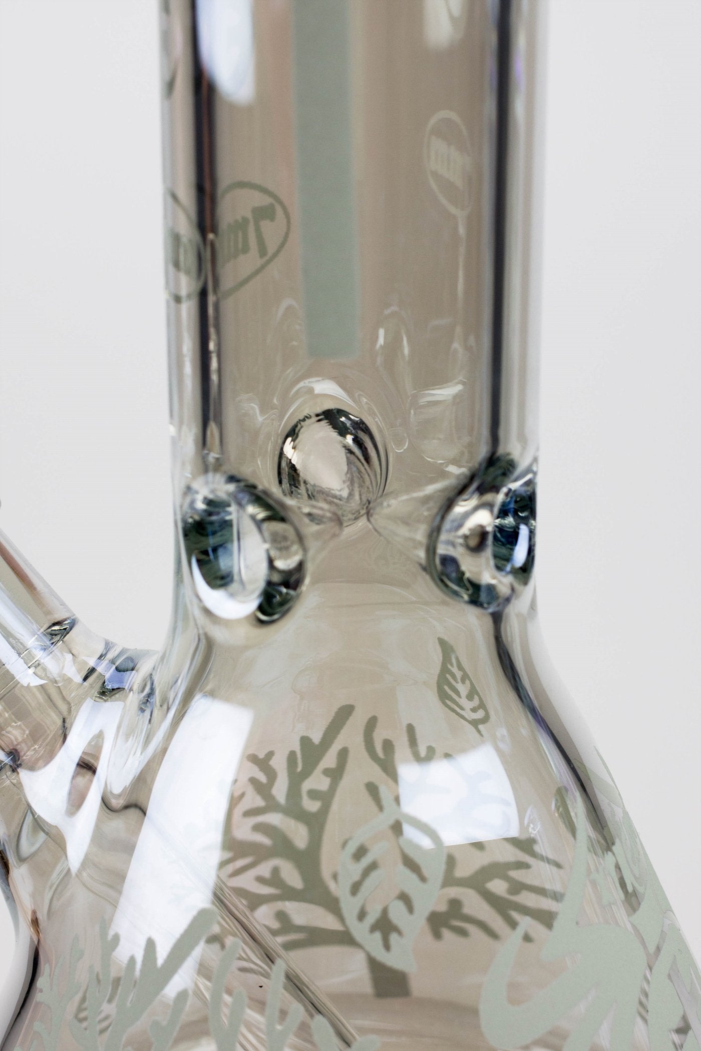 14" XTREME Glass / 7 mm / Tree of life Electroplated Glass beaker Bong