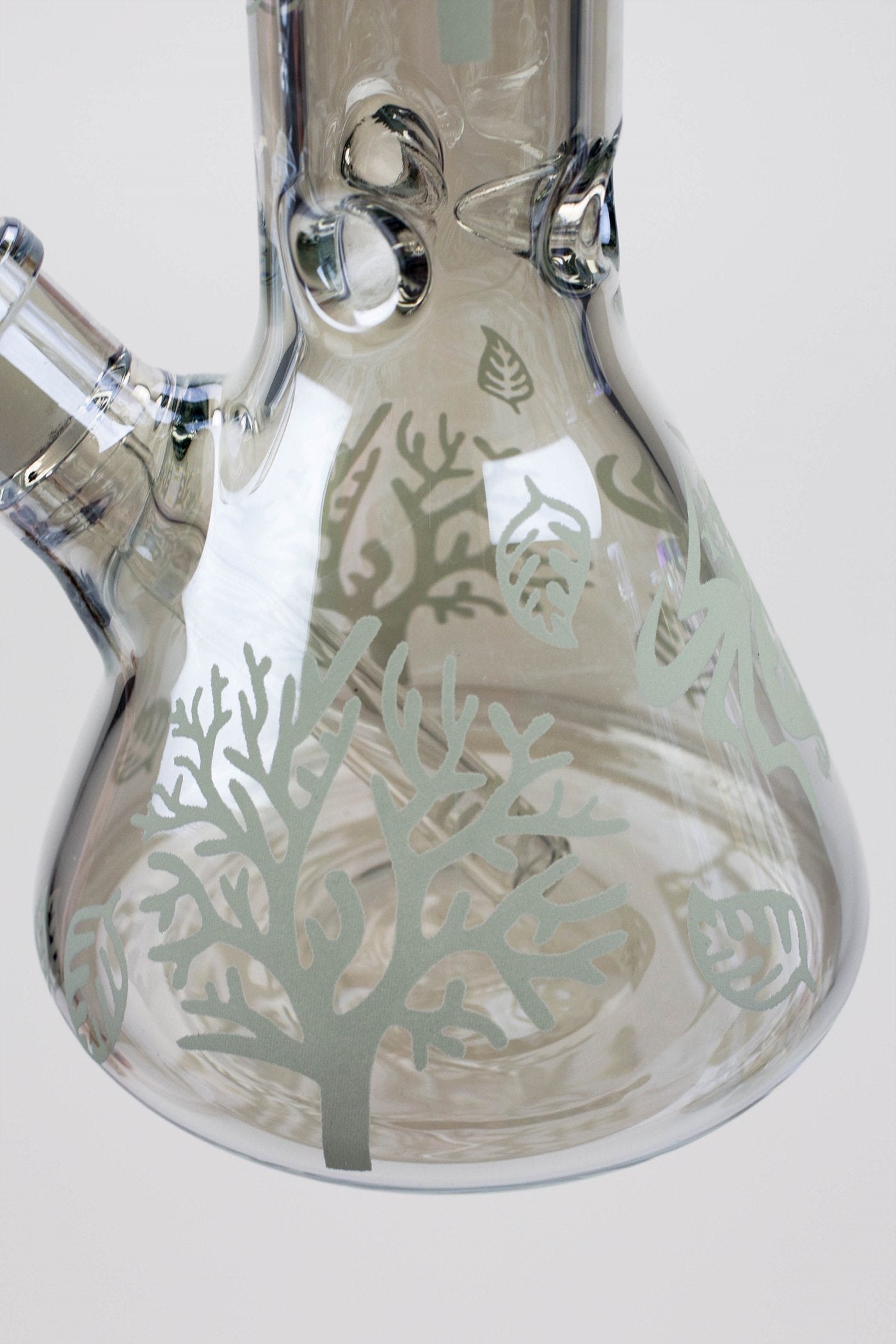 14" XTREME Glass / 7 mm / Tree of life Electroplated Glass beaker Bong