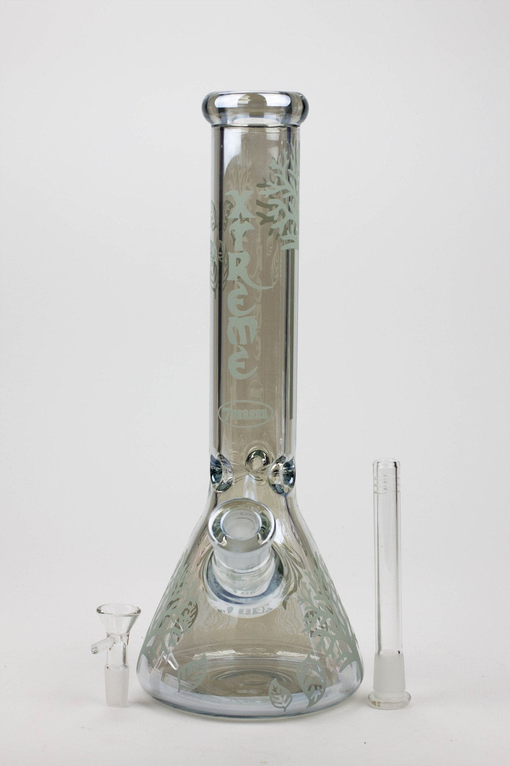 14" XTREME Glass / 7 mm / Tree of life Electroplated Glass beaker Bong