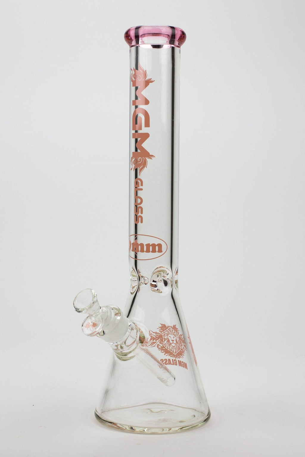 16" glass / 9 mm / beaker glass water bong-Color