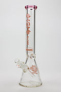 16" glass / 9 mm / beaker glass water bong-Color