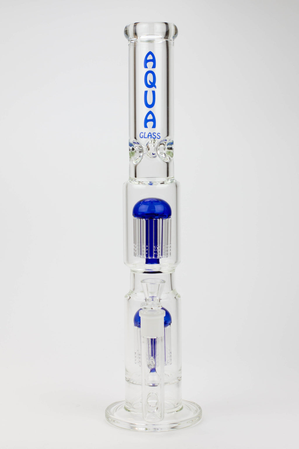18.5" AQUA Glass Dual Tree arm / 7mm /glass water bong