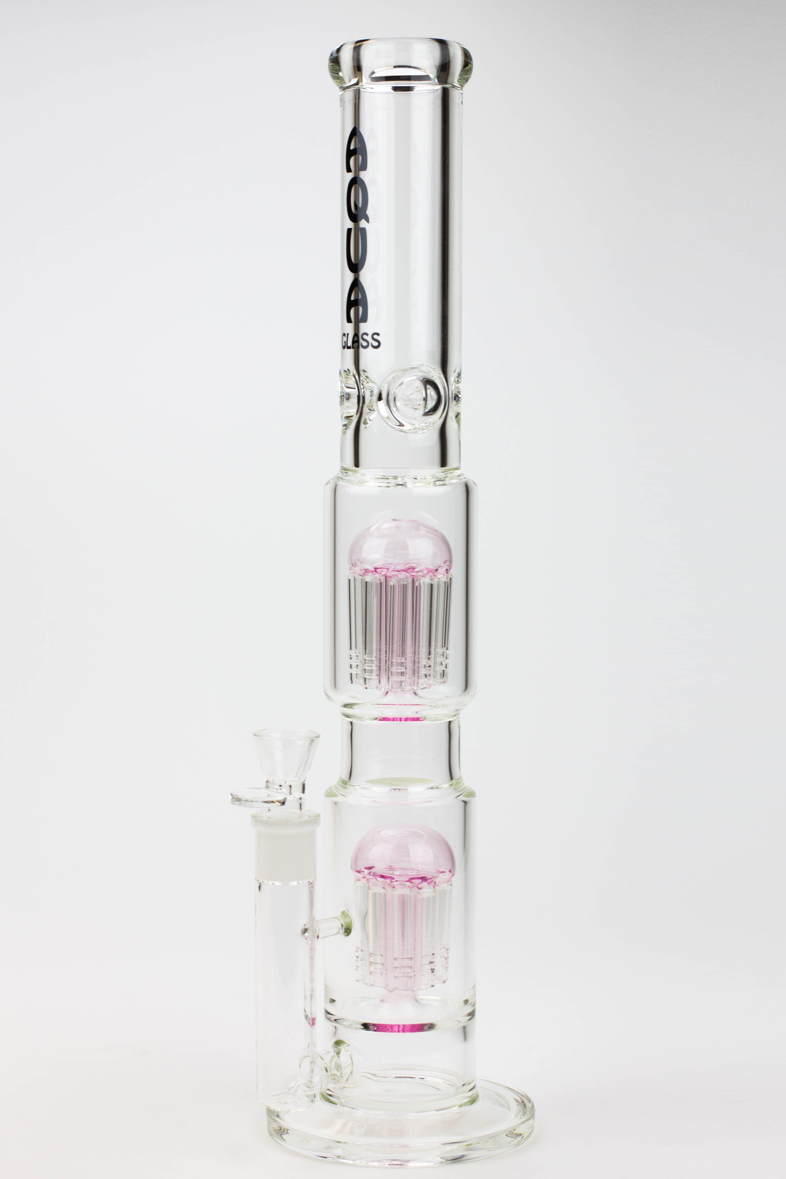 18.5" AQUA Glass Dual Tree arm / 7mm /glass water bong