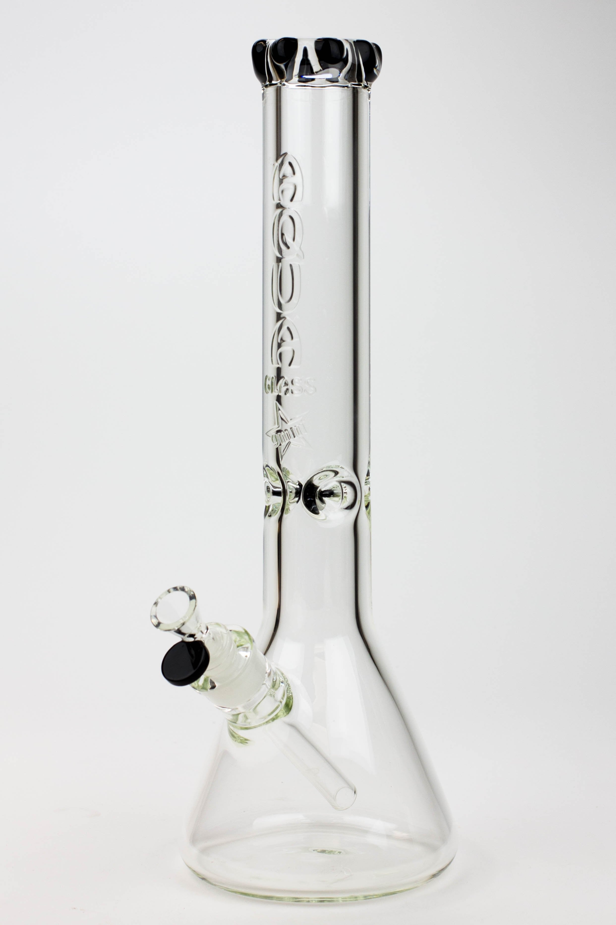 15.5" AQUA Glass / 9mm / glass beaker water bong