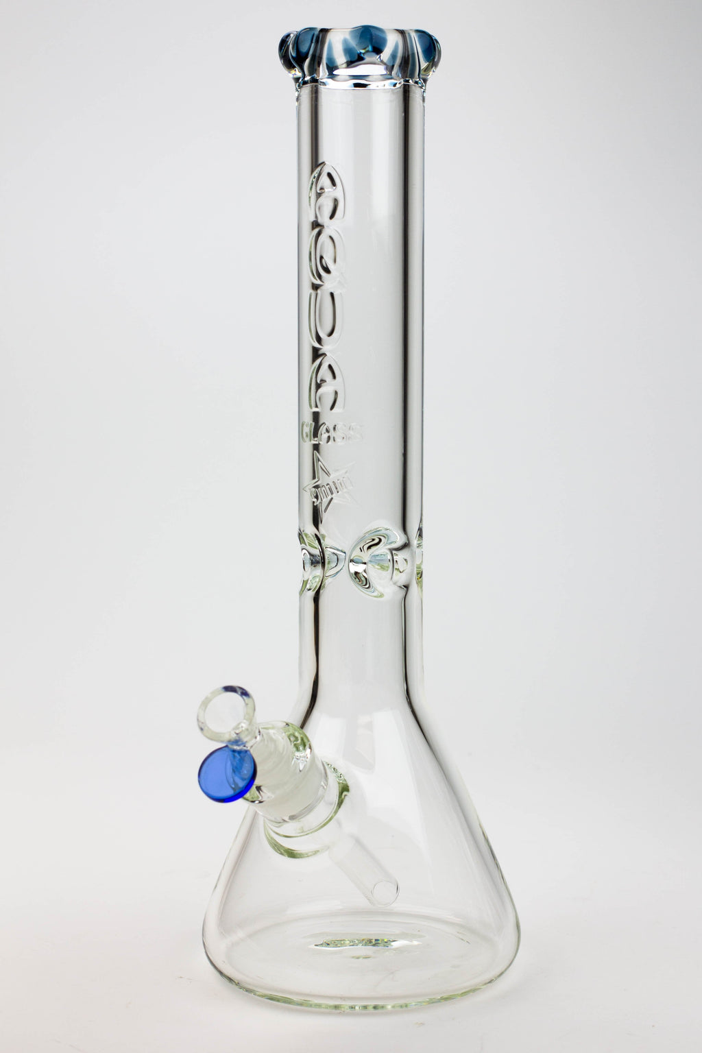 15.5" AQUA Glass / 9mm / glass beaker water bong
