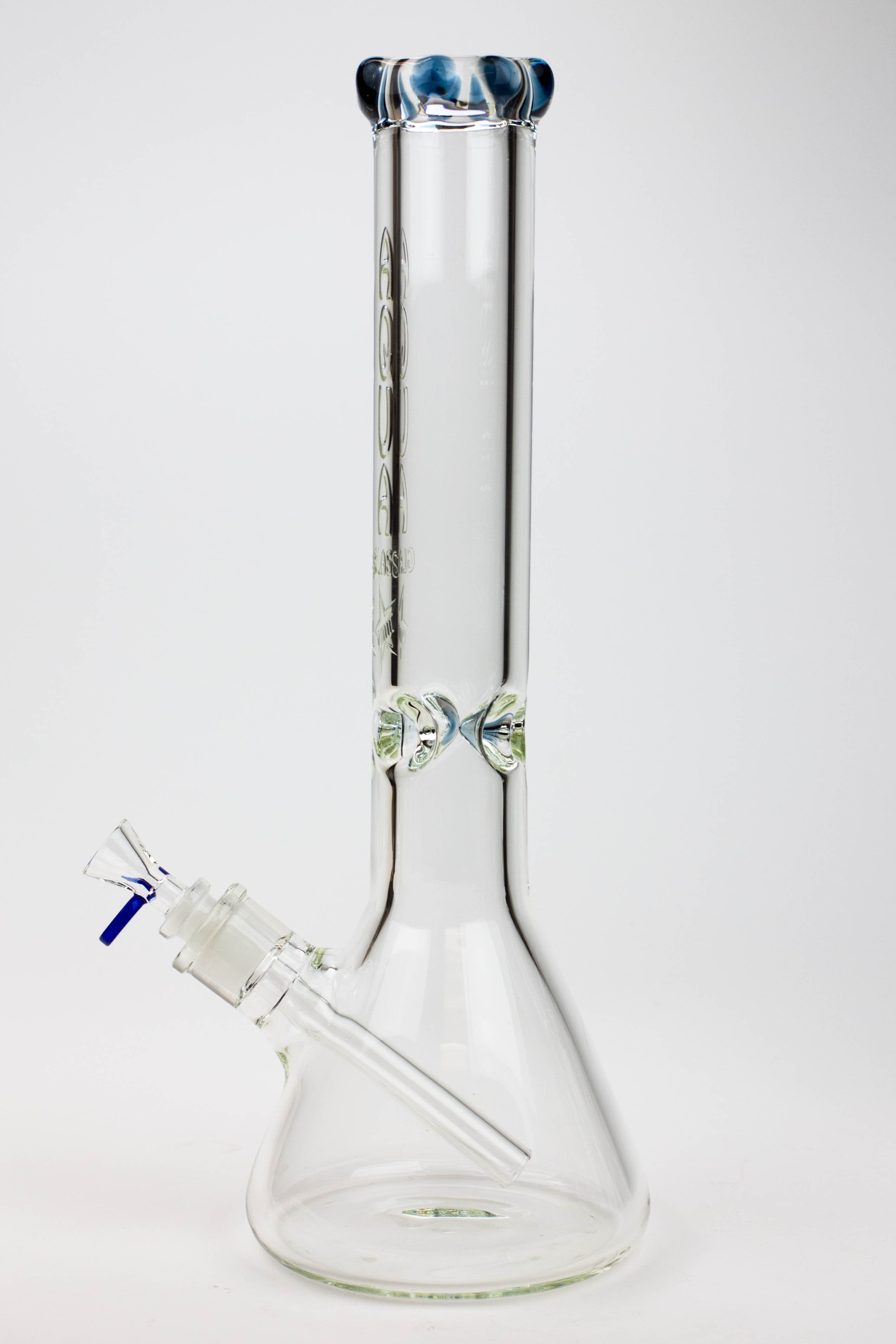 15.5" AQUA Glass / 9mm / glass beaker water bong