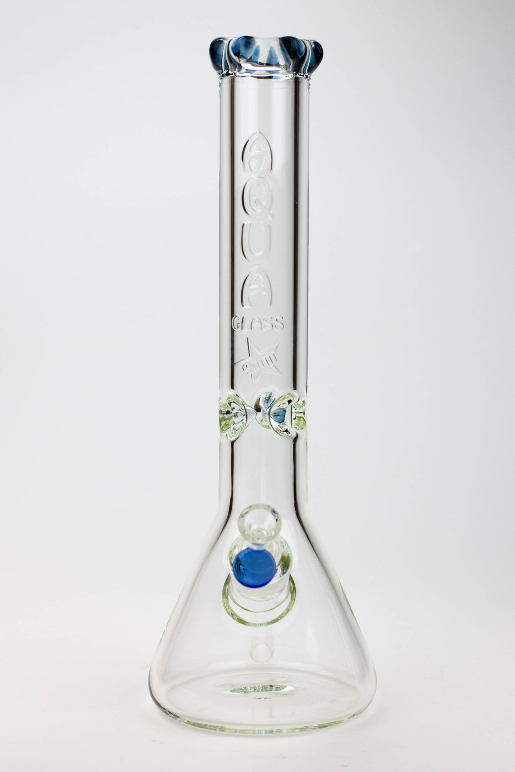 15.5" AQUA Glass / 9mm / glass beaker water bong