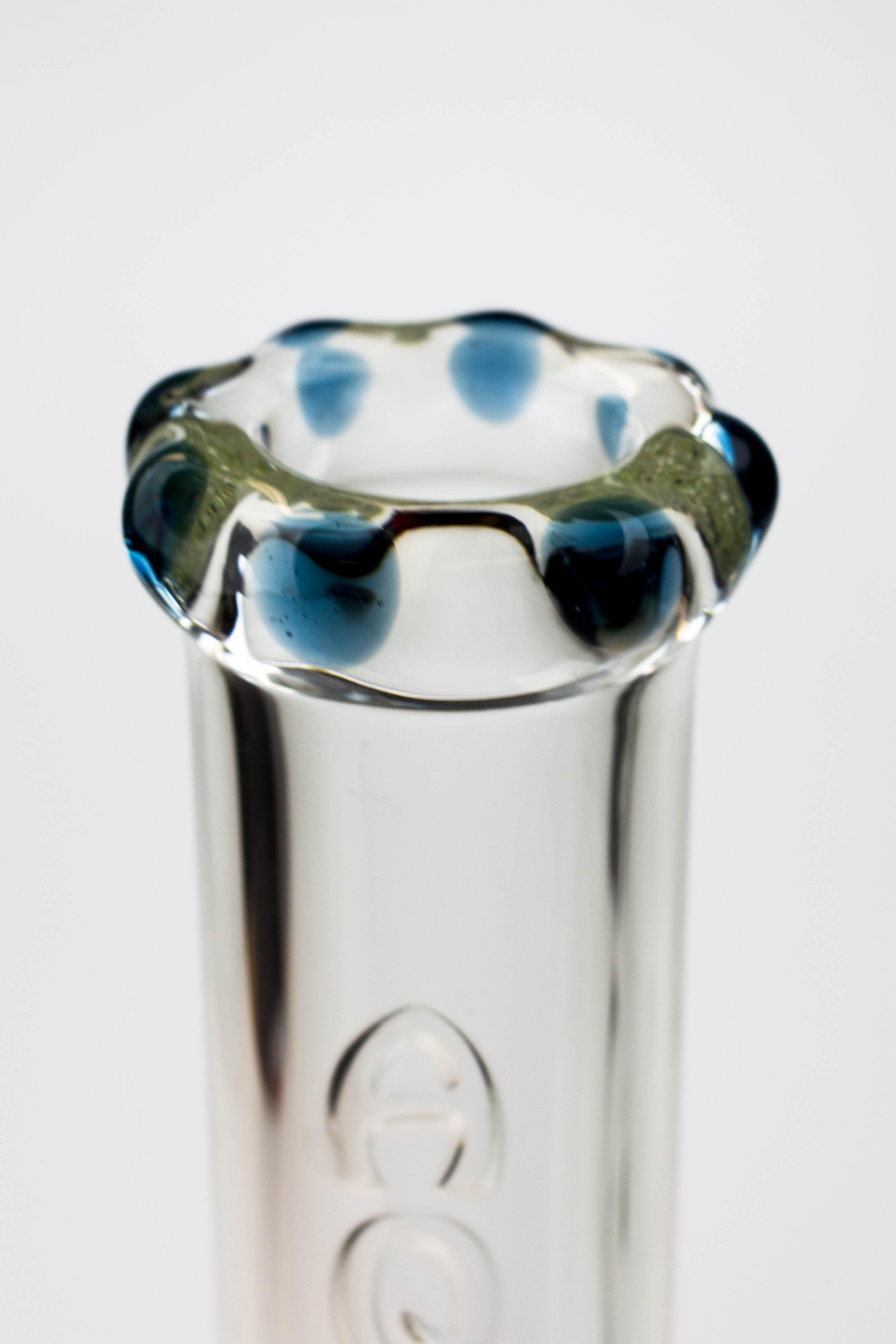 15.5" AQUA Glass / 9mm / glass beaker water bong