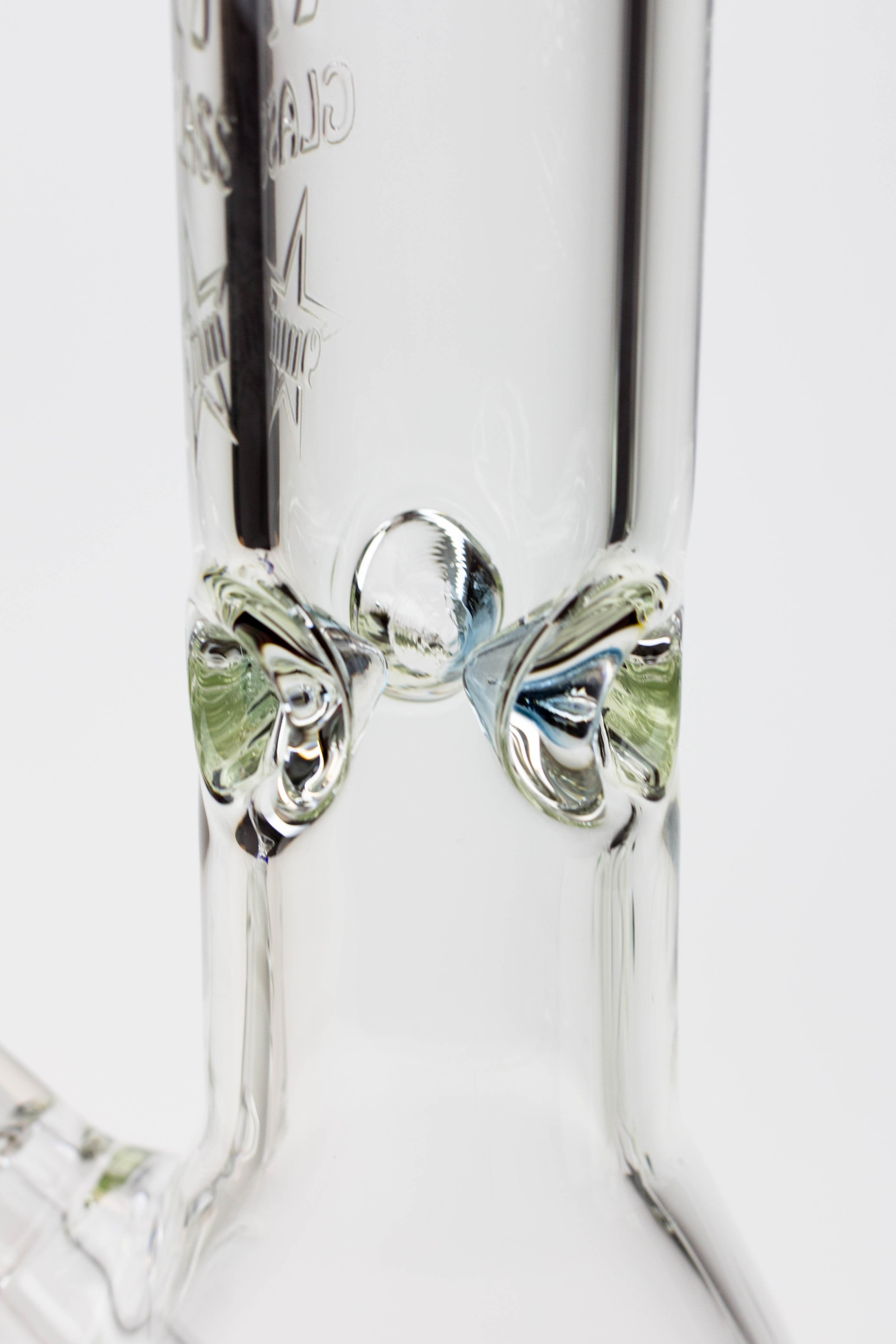 15.5" AQUA Glass / 9mm / glass beaker water bong