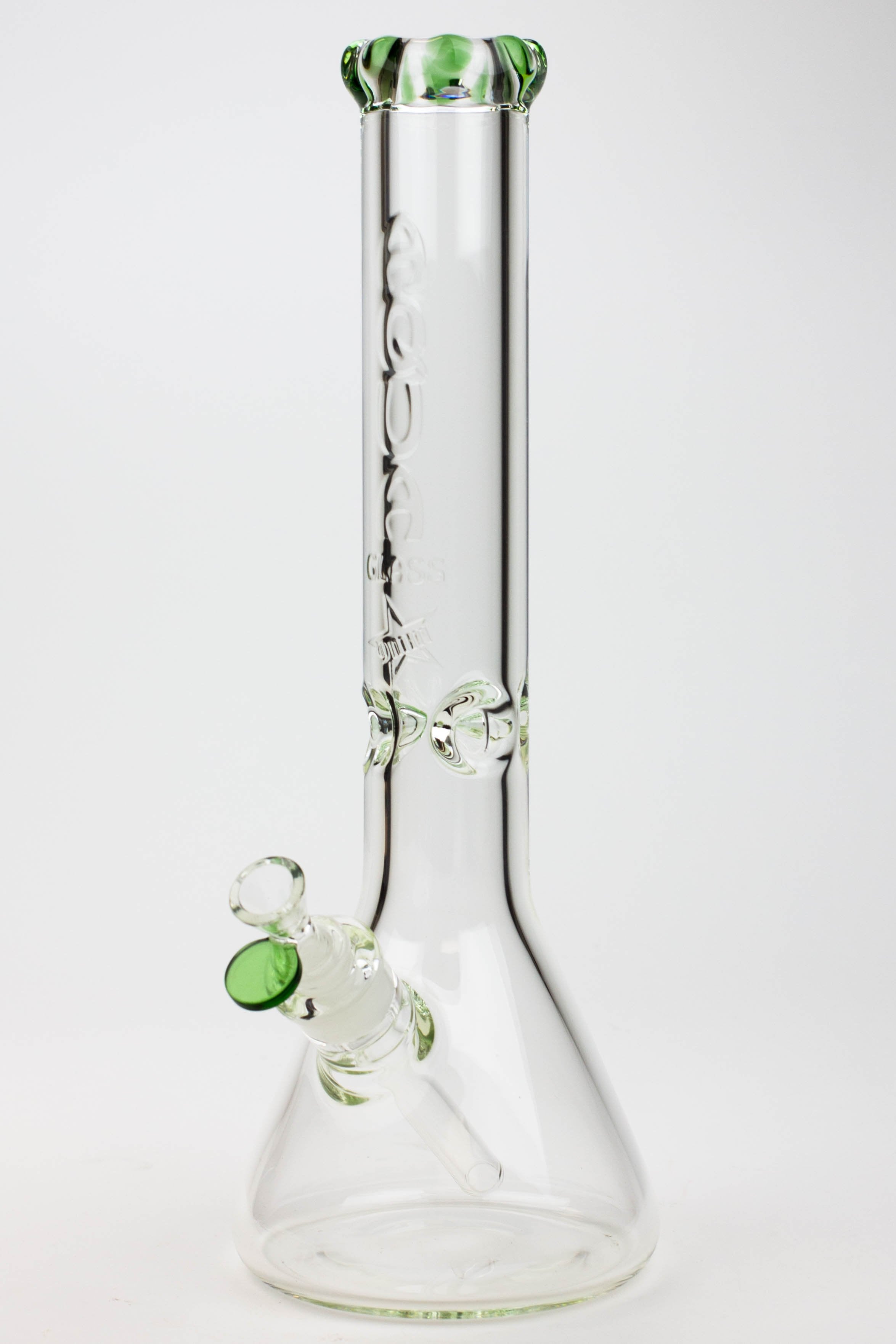 15.5" AQUA Glass / 9mm / glass beaker water bong
