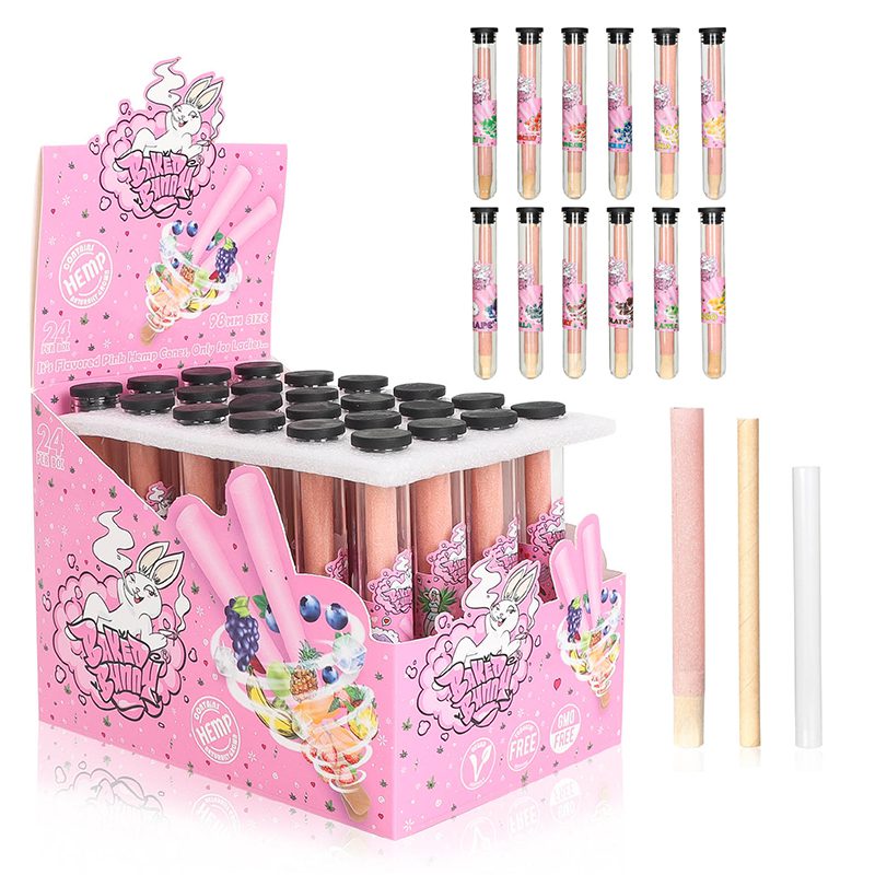 Baked Bunny Assorted 12 Flavors Mix Pre Rolled Cones Box of 24 [ART3458-BB]