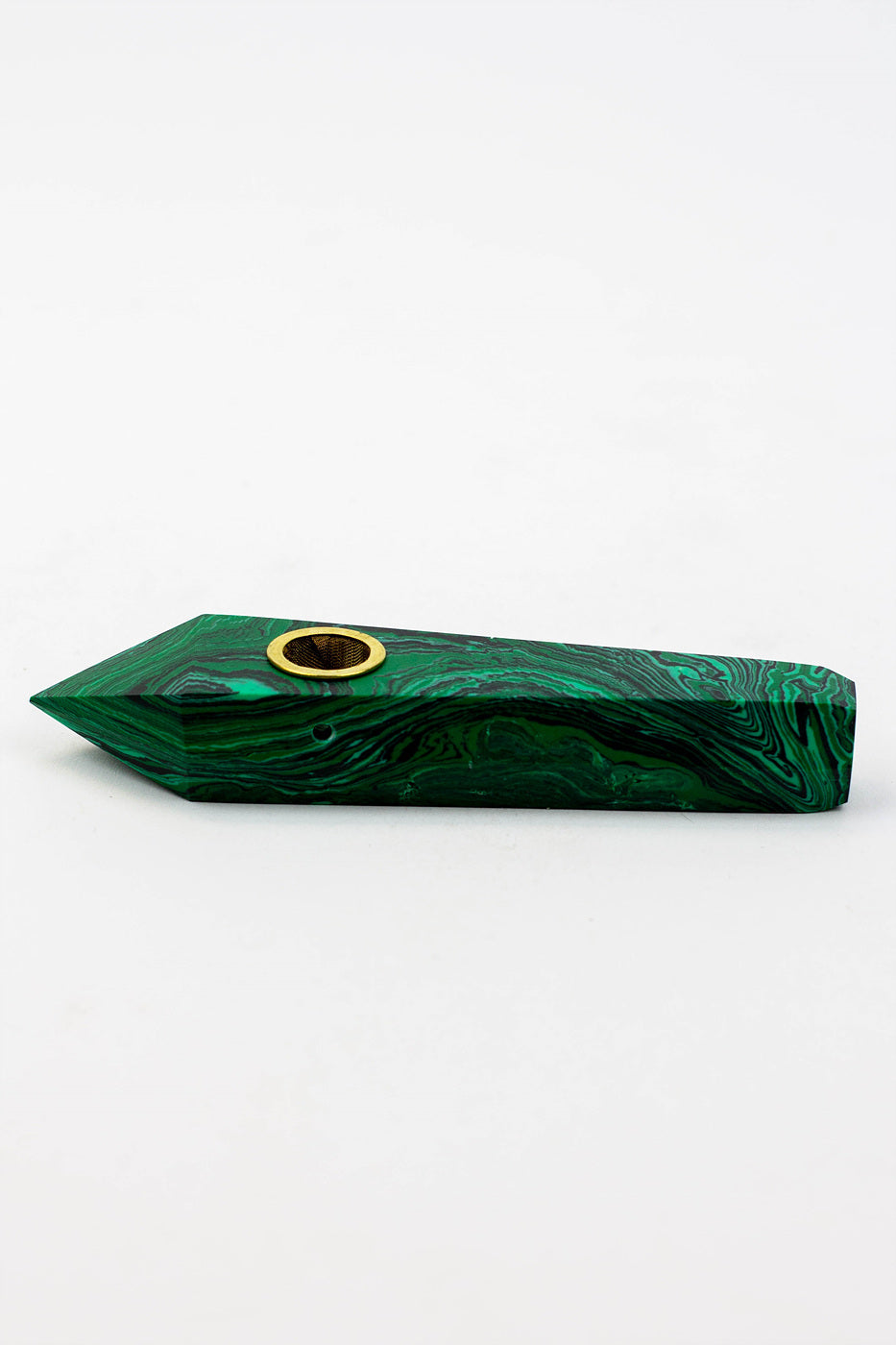 Acid Secs - Crystal Stone Smoking Pipe with choke hole
