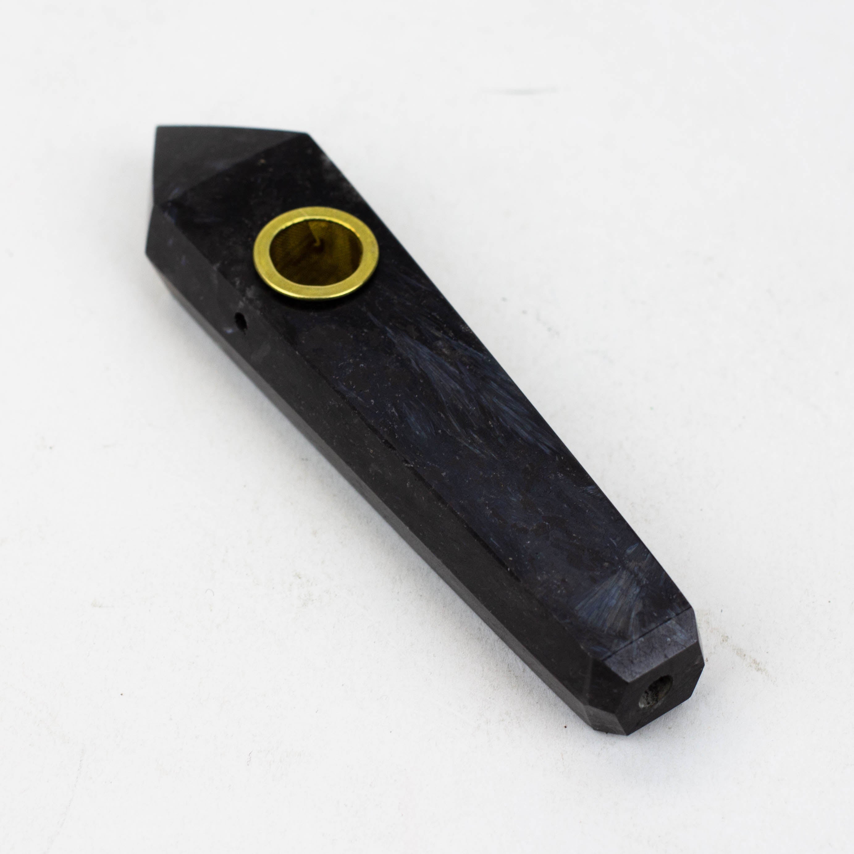 Acid Secs - Crystal Stone Smoking Pipe with choke hole