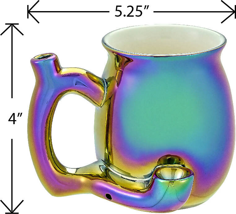 electroplated Iridescent Roast & Toast mug
