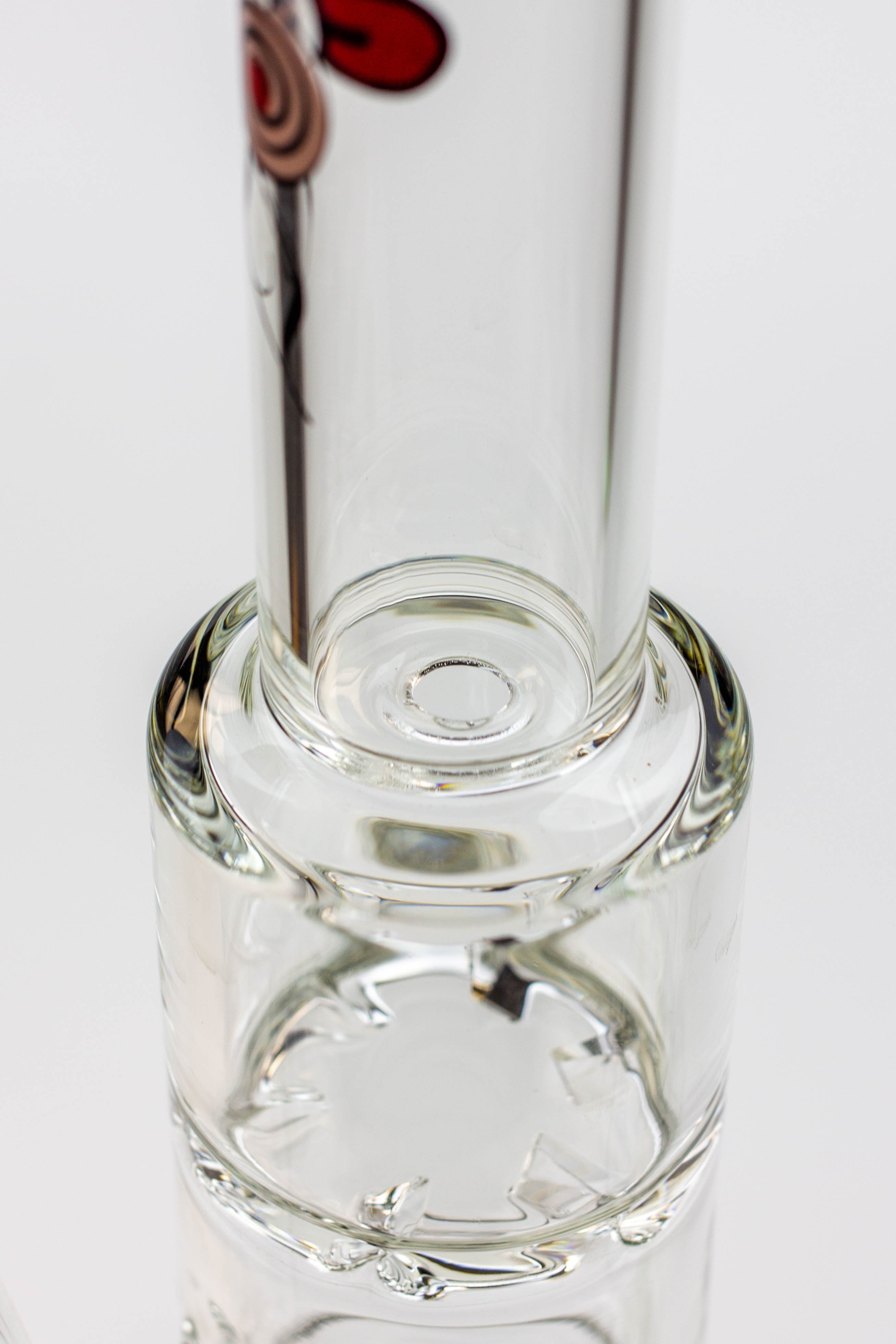 12" ZOOM Tornado and showerhead glass bong [B6]