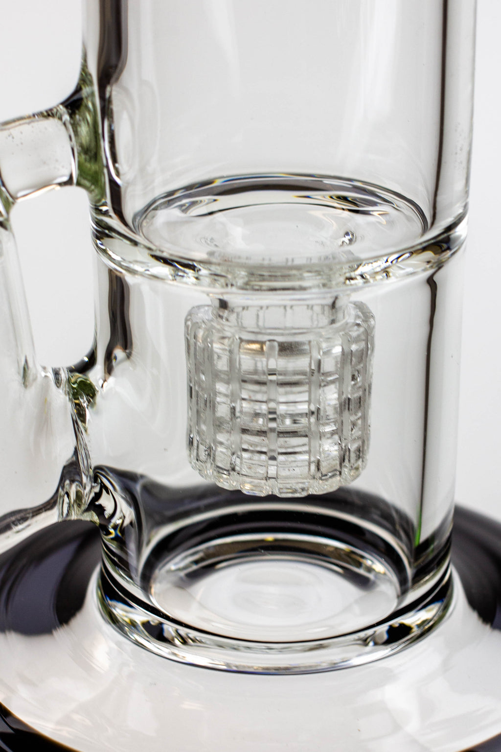 12" ZOOM Tornado and showerhead glass bong [B6]