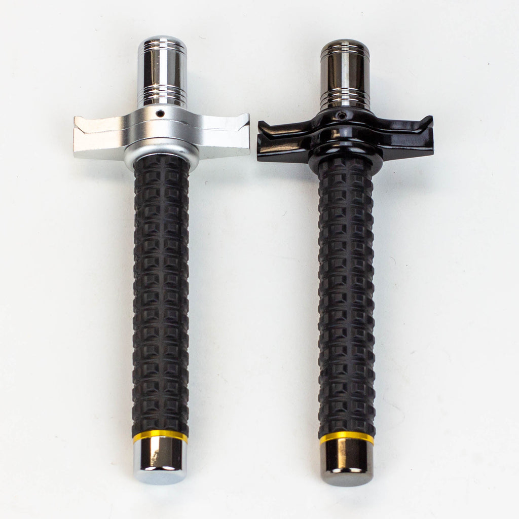 XTREME- Expandable Steel Baton with Guard / Hummer Rubber Handle / Solid Pole